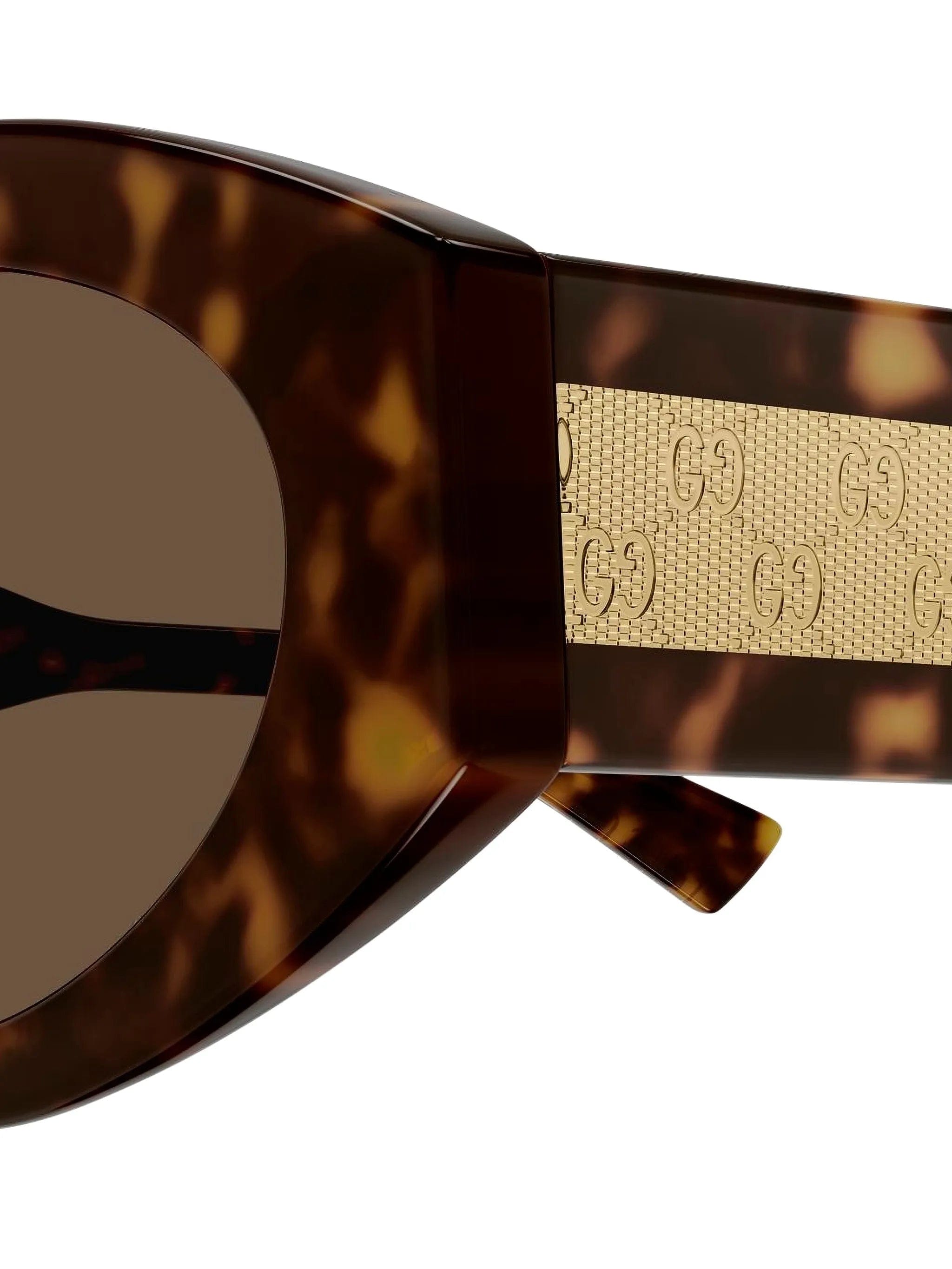 Gucci Eyewear oval logo - detail sunglasses