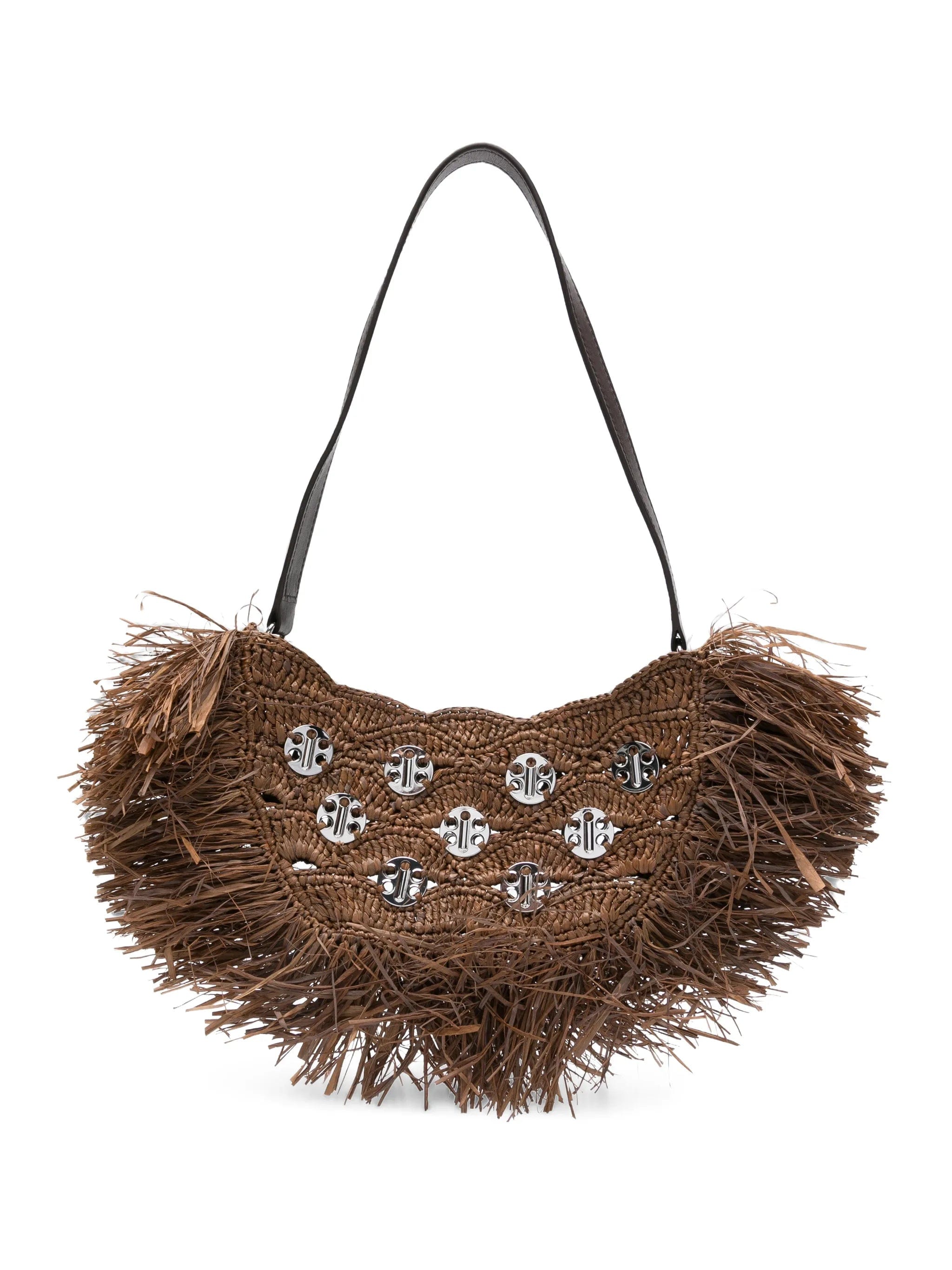 Rabanne Crescent Moon fringed shoulder bag
