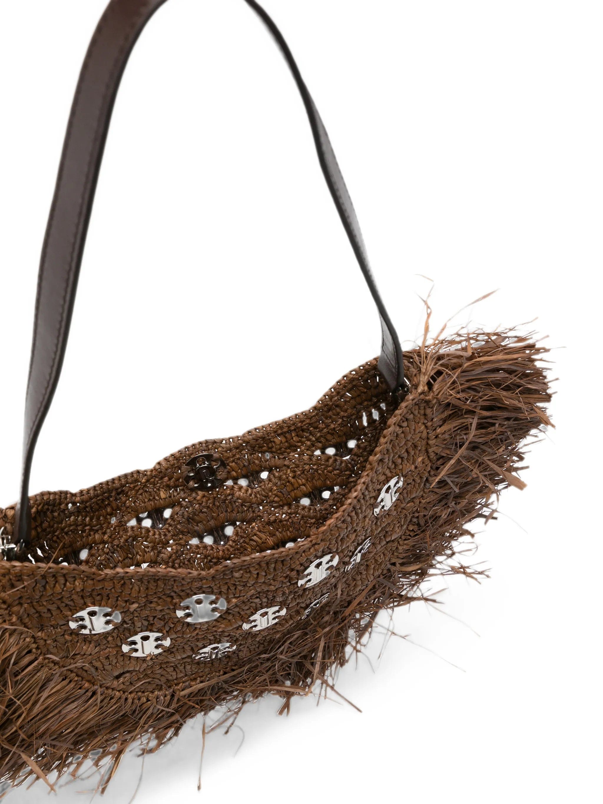 Rabanne Crescent Moon fringed shoulder bag
