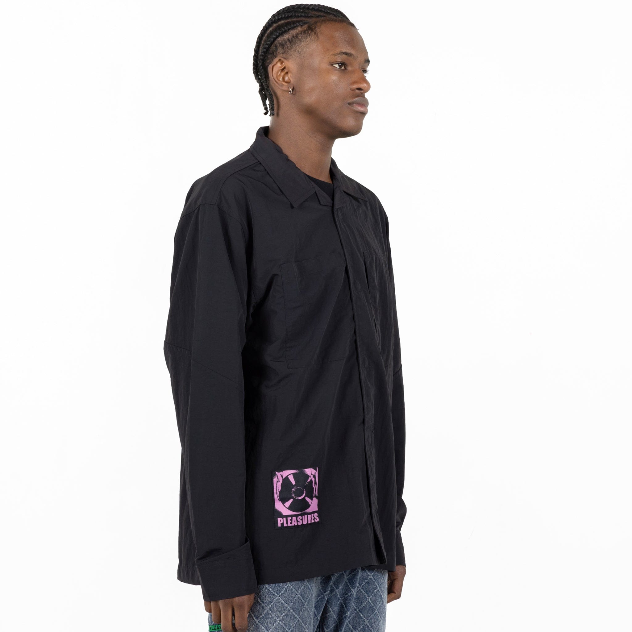 Pleasures STARE LS OVERSHIRT (Black)