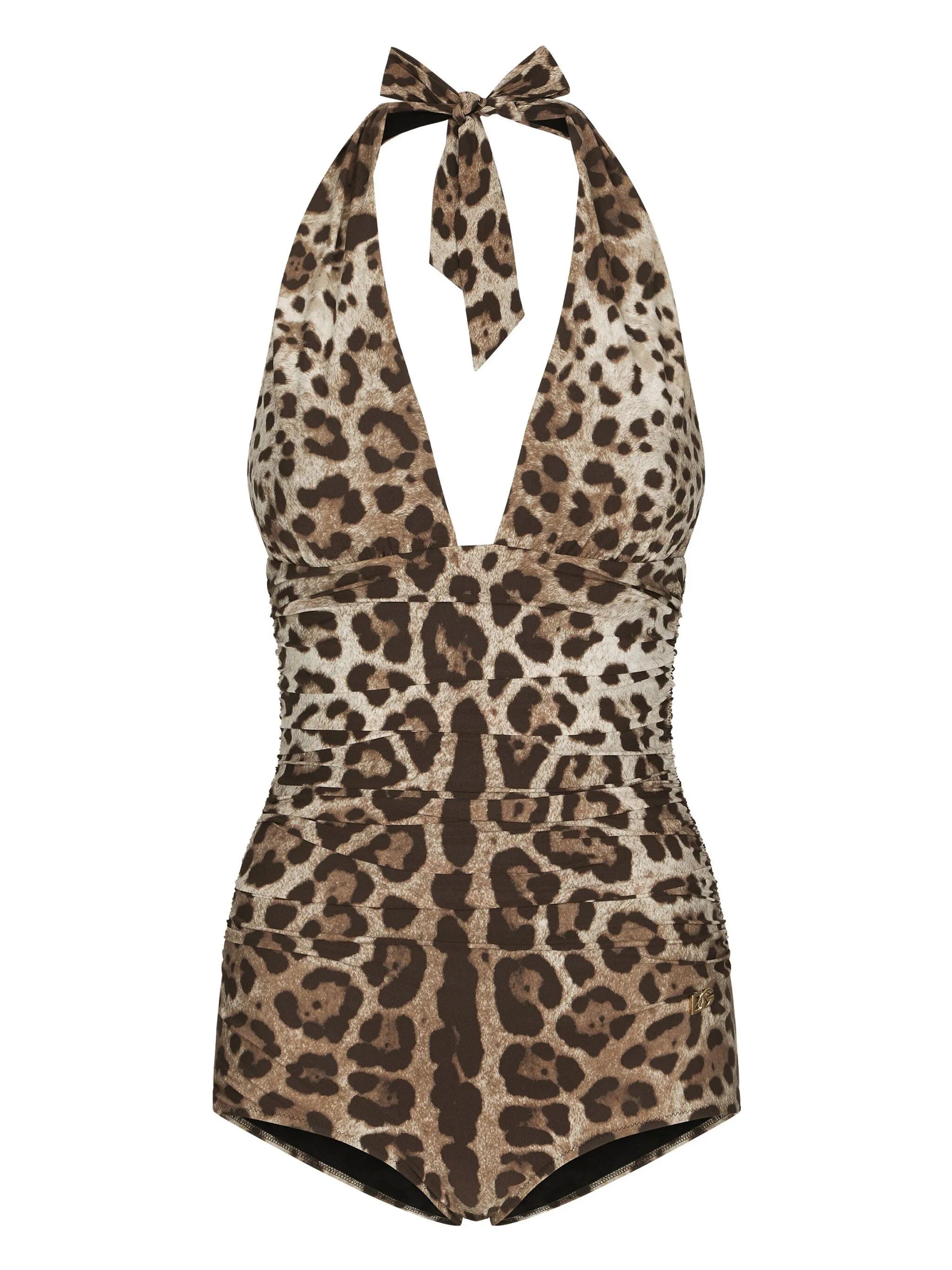 Dolce & Gabbana leopard - print swimsuit