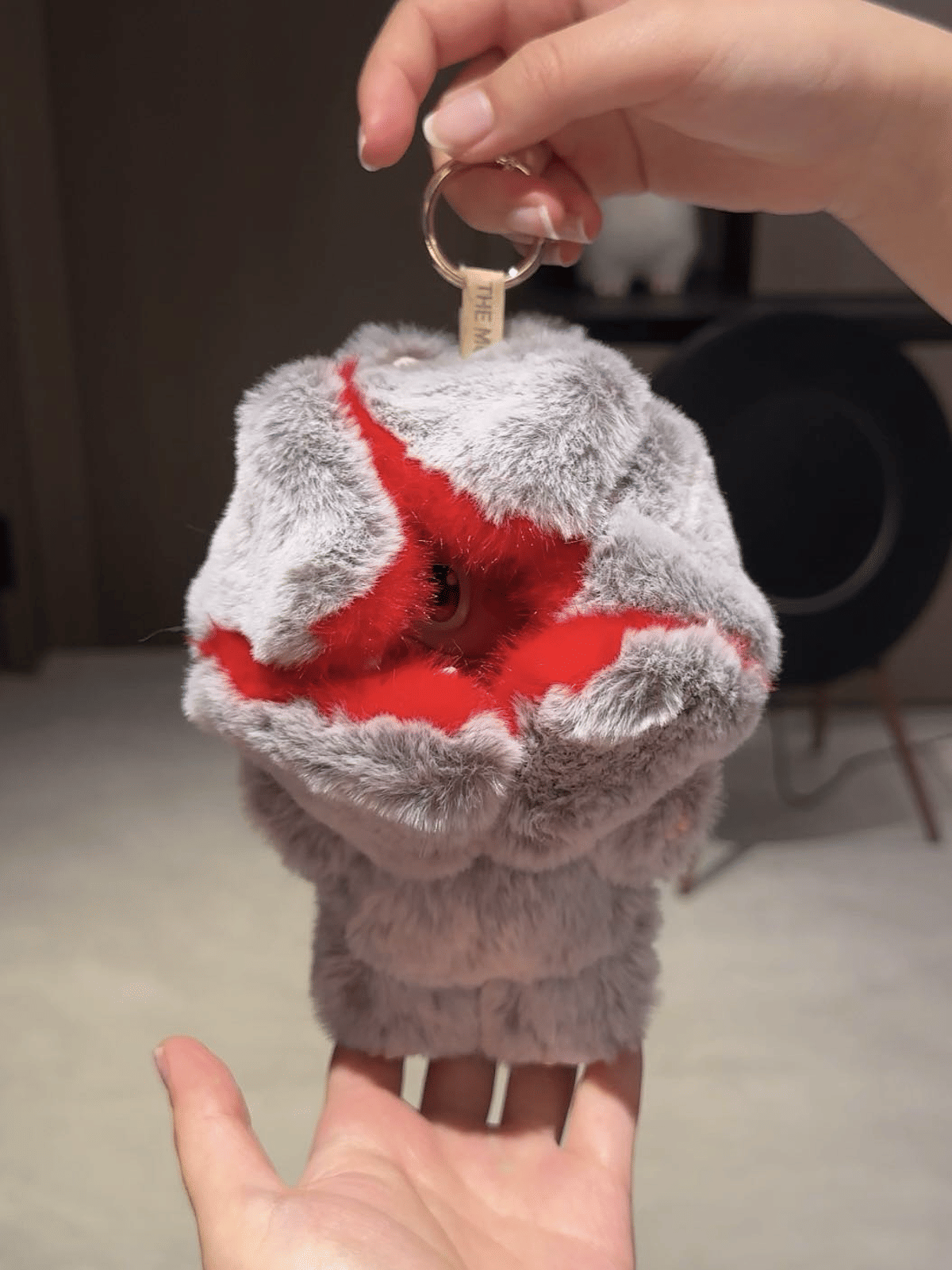 Flower Red Mushroom Flower Labubu Plush Keychain