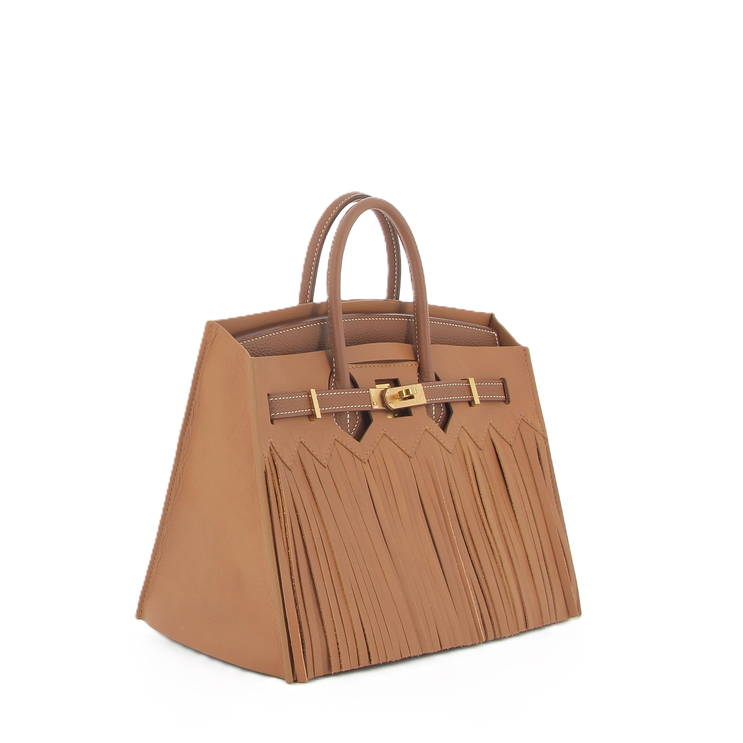 Lebag x CC Cowgirl Veal Leather Gold Bag Birkin | Kelly Cover