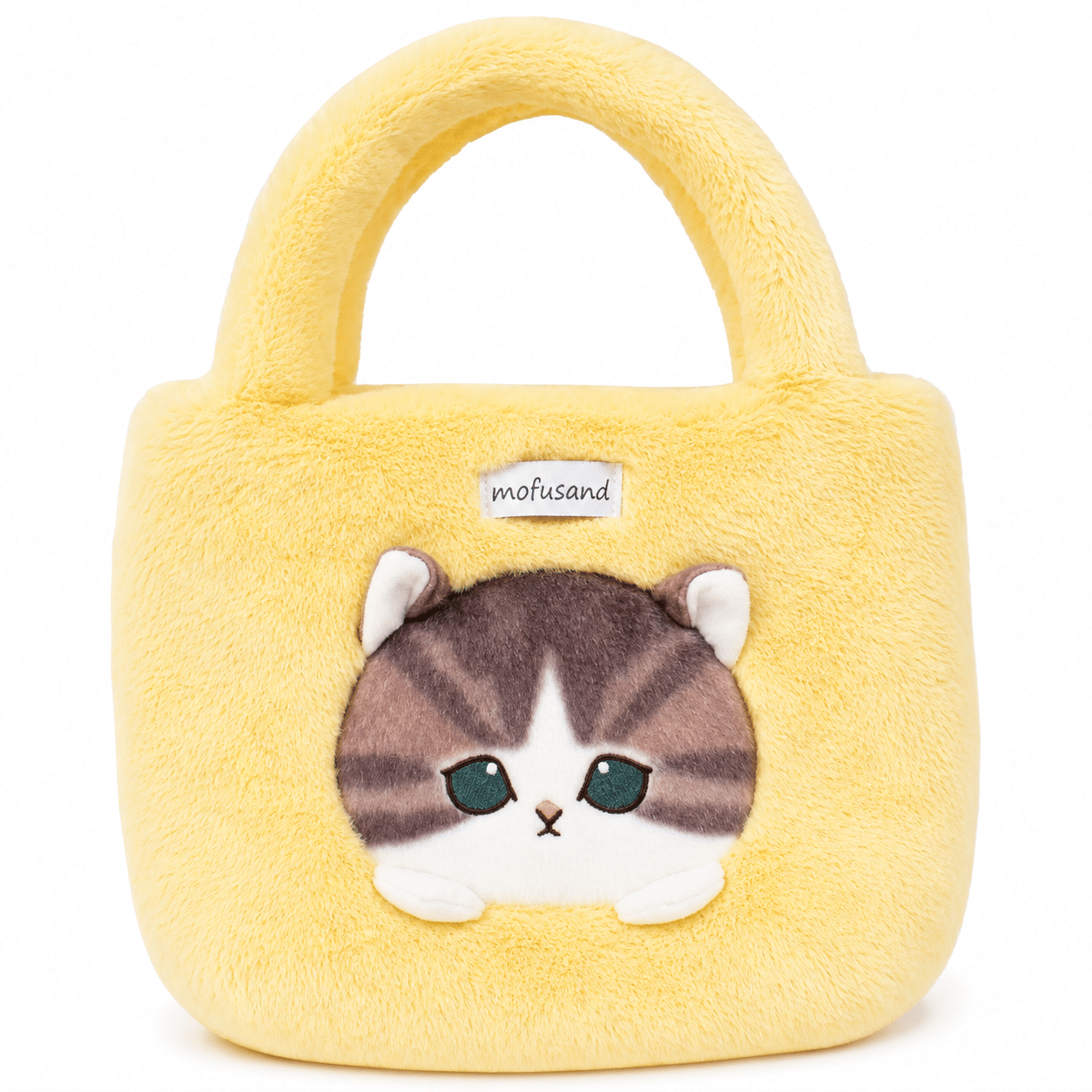 Mofusand Authentic Furry Plush Tote Bag – Yellow