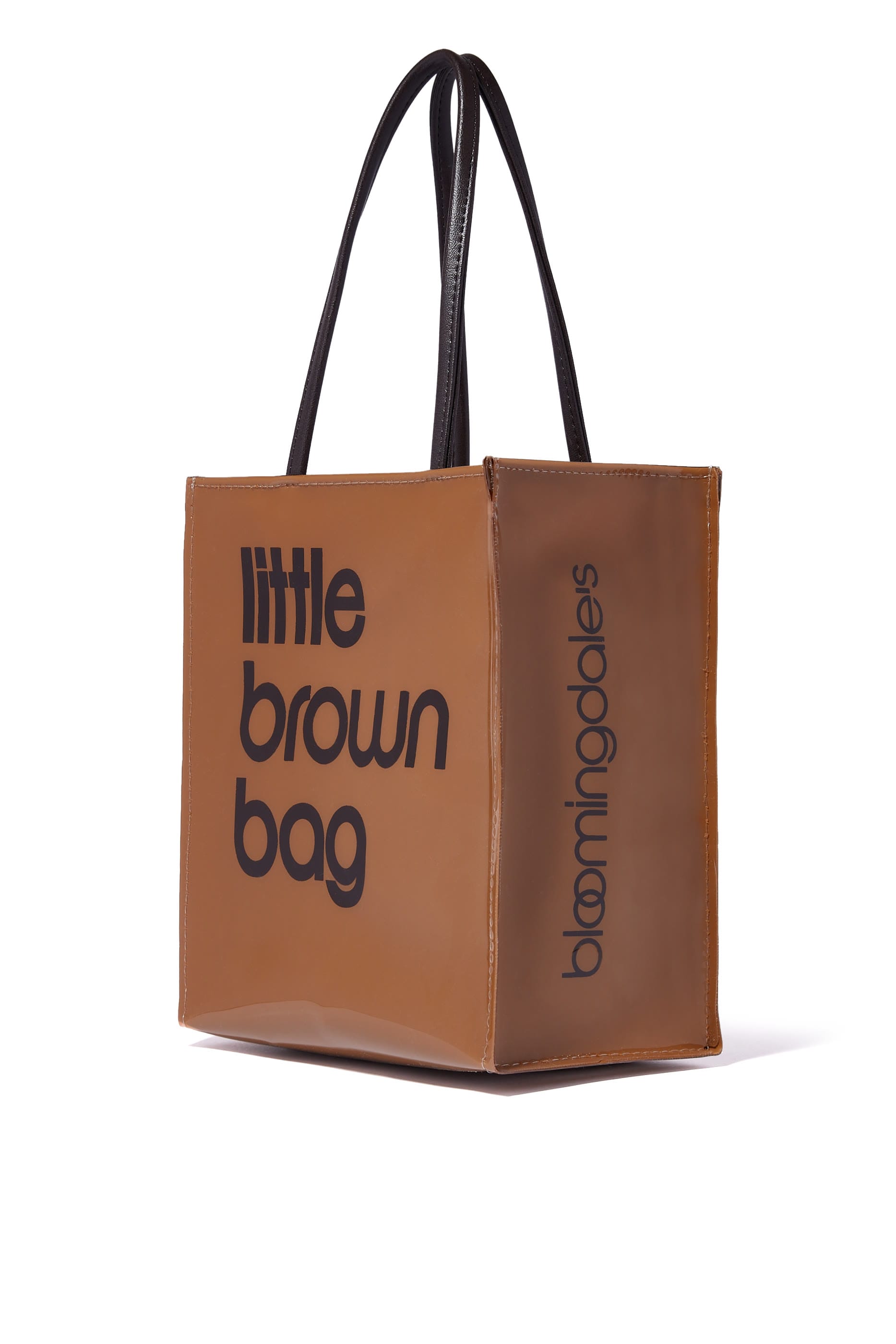 Bloomingdales Little Brown Tote Bag