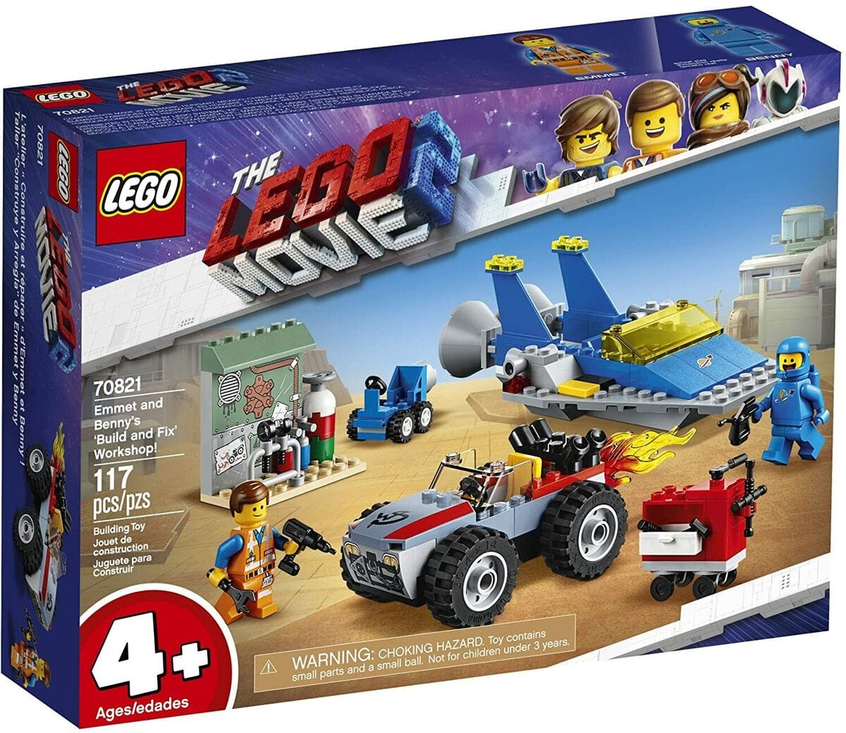 LEGO The Lego Movie 2 Emmet and Benny's Build and Fix Workshop! 70821