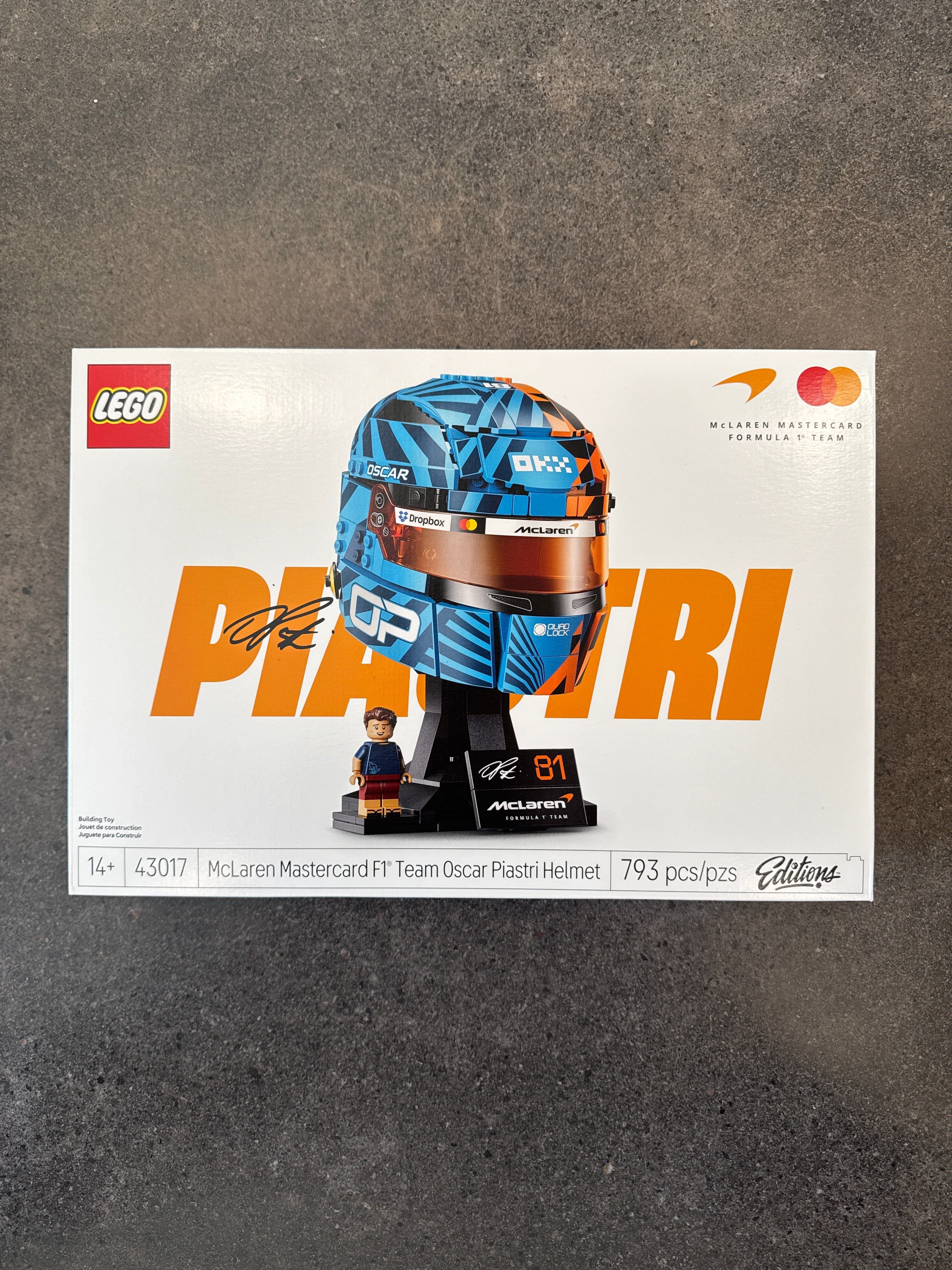 LEGO® Editions McLaren Mastercard Oscar Piastri Helmet 43017