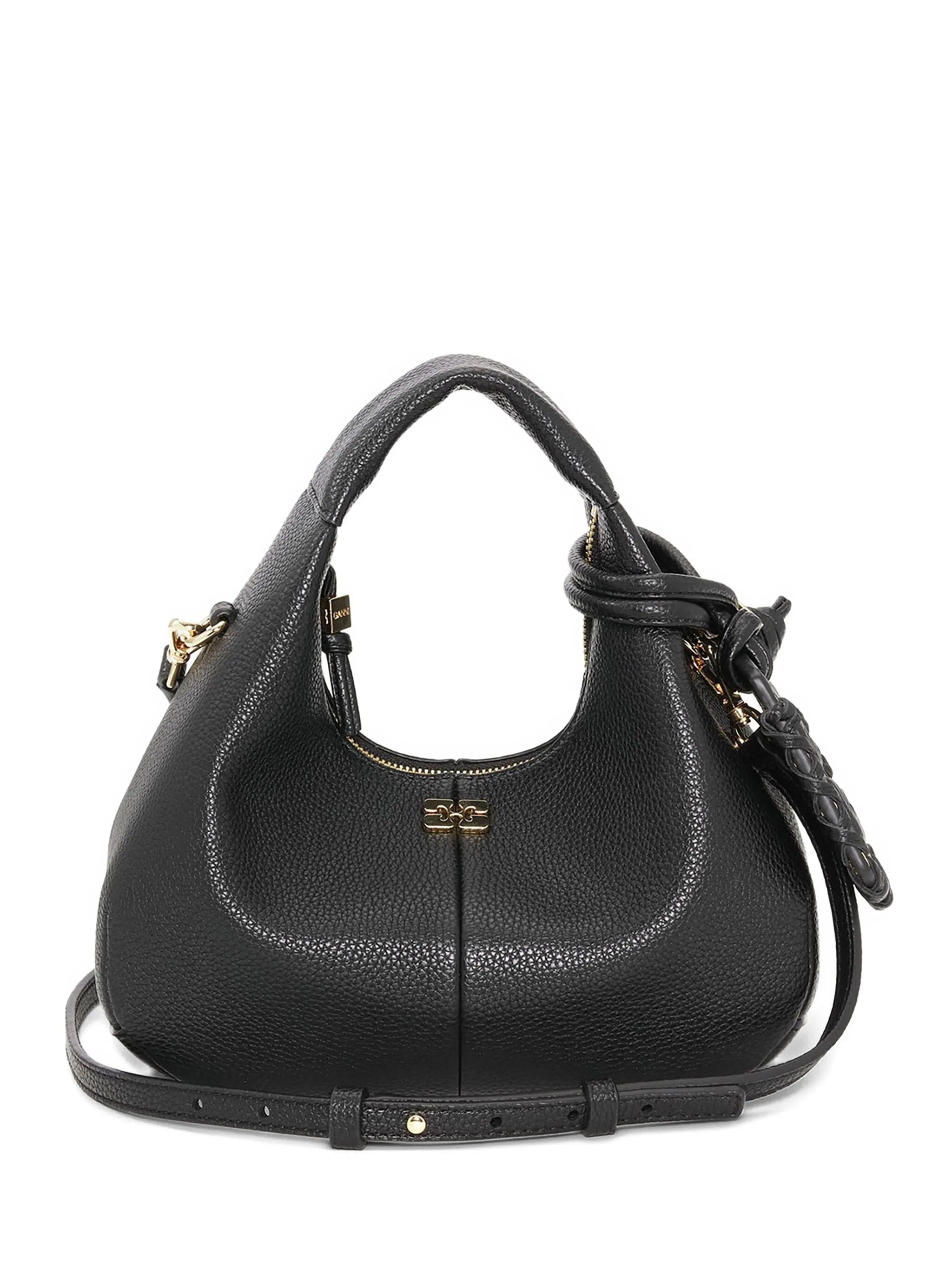 GANNI grained knot - detail shoulder bag