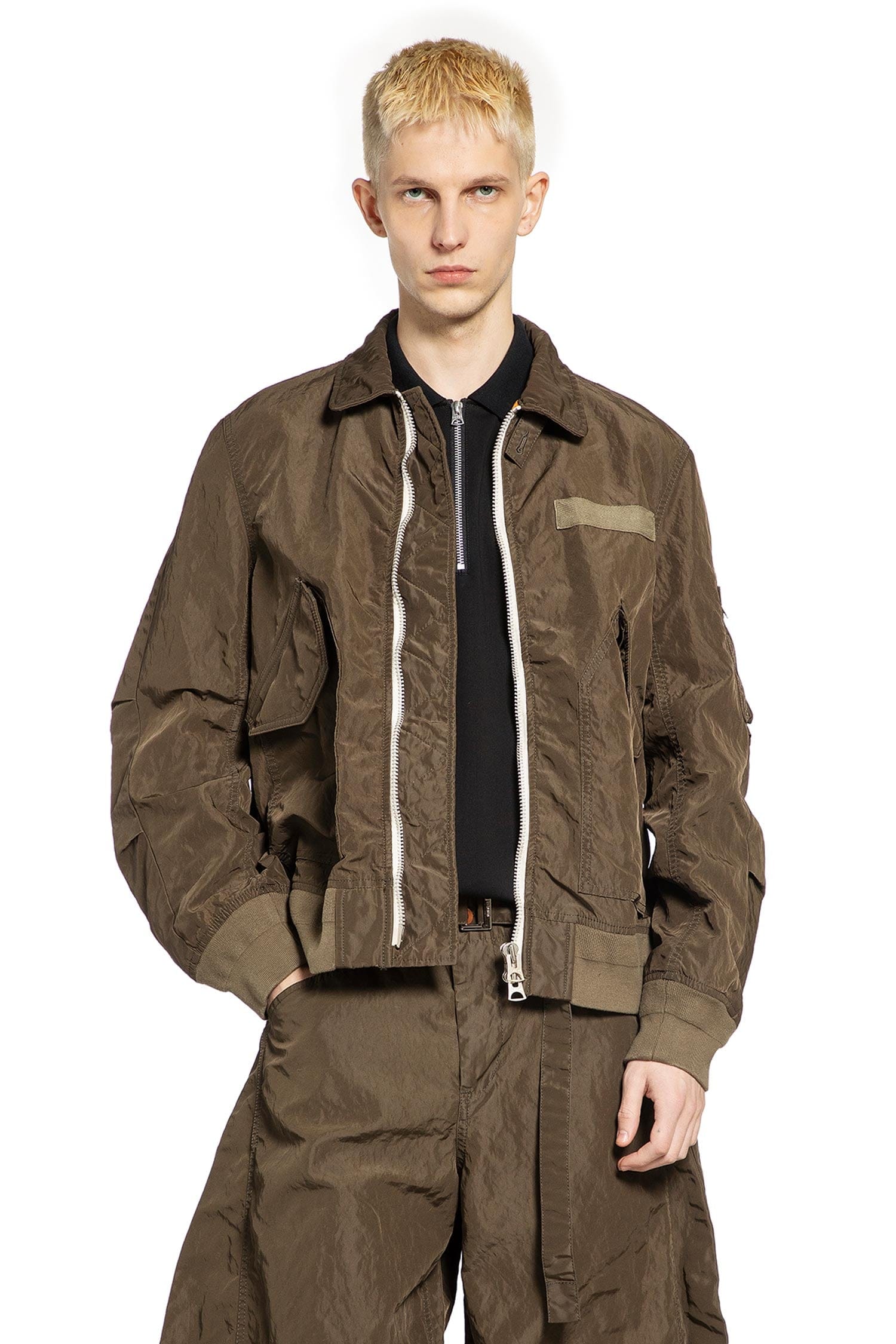 SACAI Treated Nylon Twill Blouson