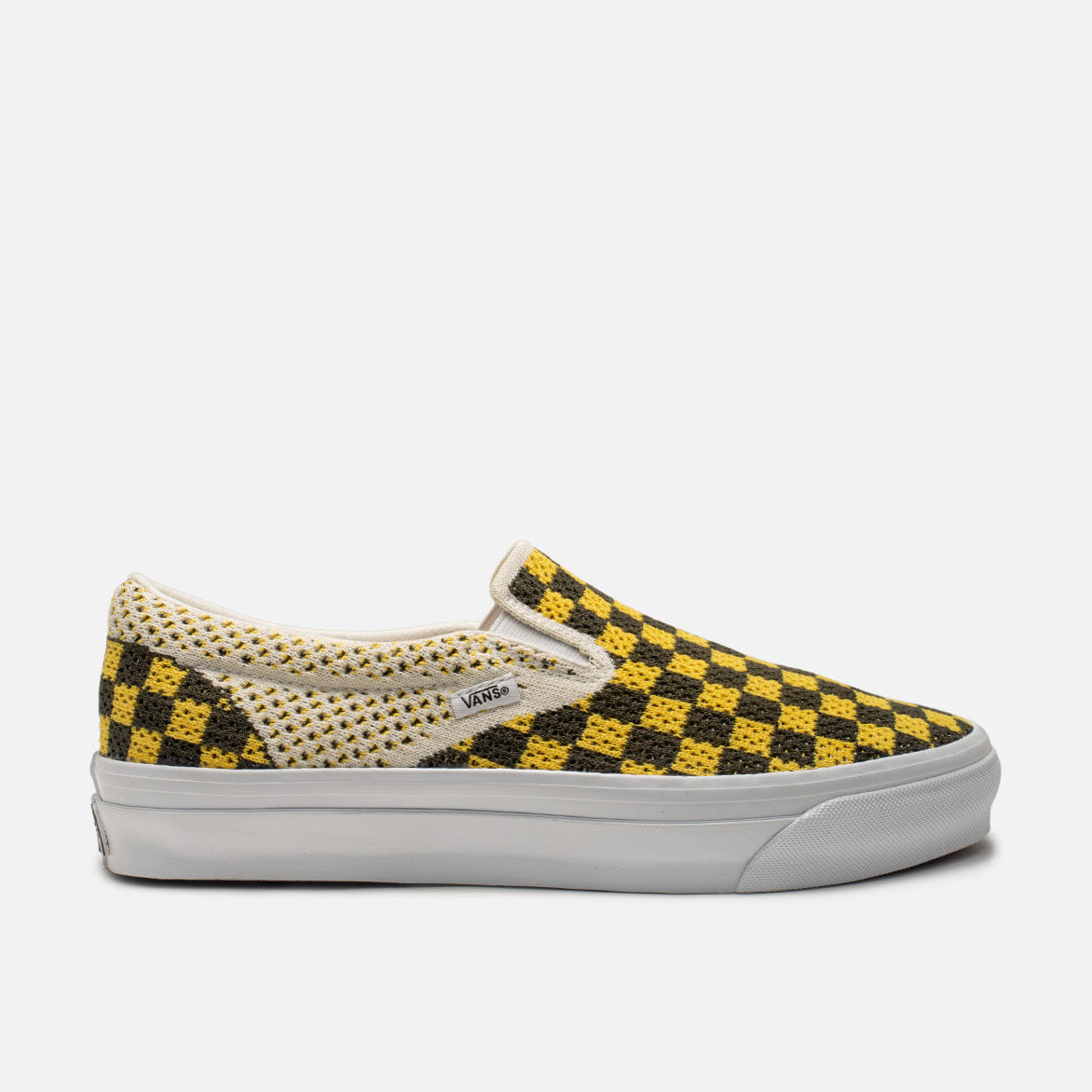 Vans LX CLASSIC SLIP - ON 98 EK CHECKERBOARD - BLACK / YELLOW