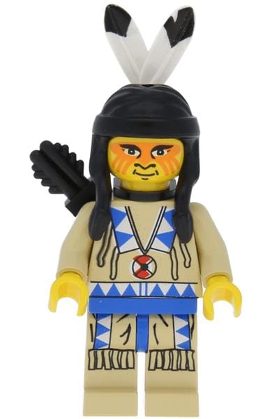 LEGO MINIFIG Western Indian Tan Shirt ww016