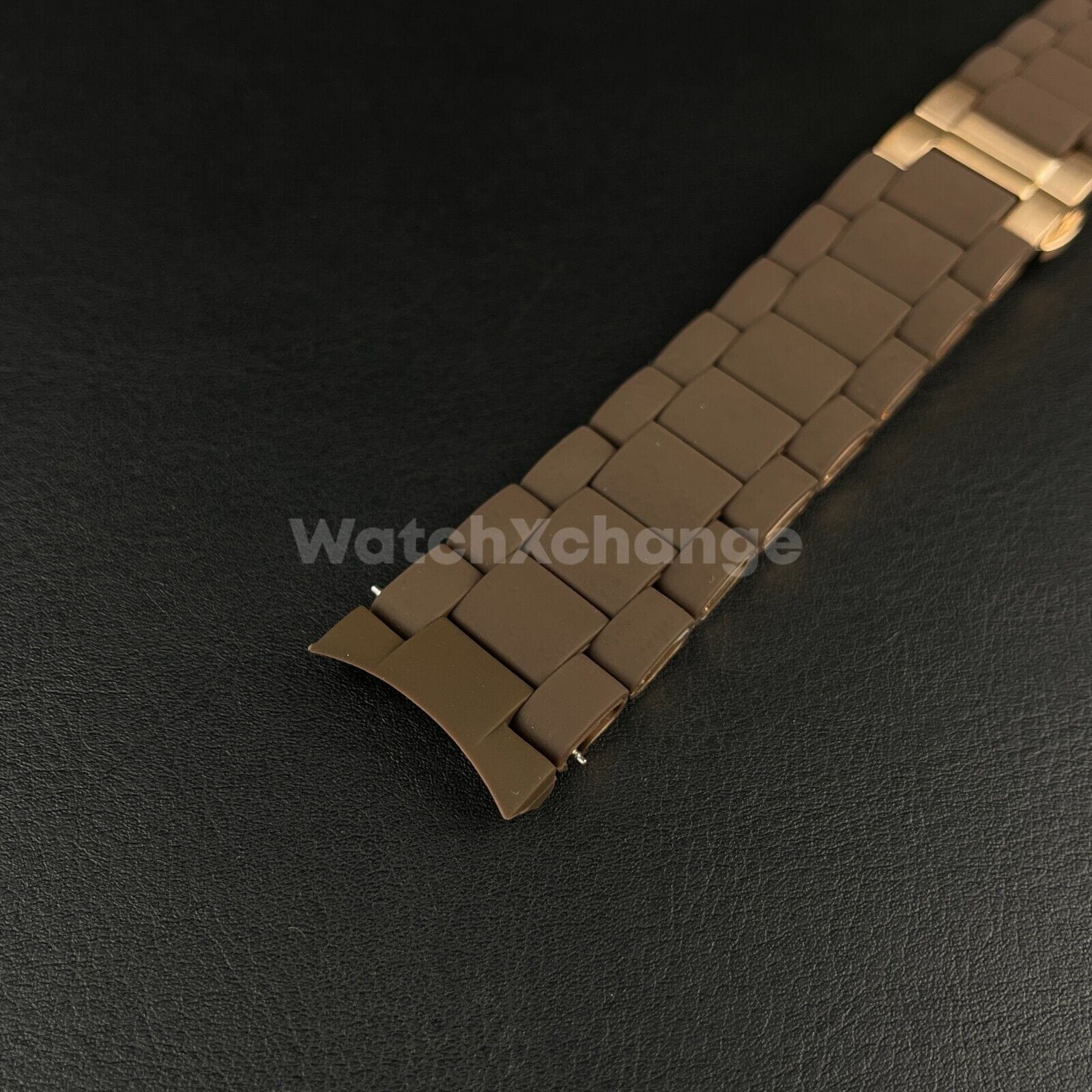 Emporio Armani Brown 20 23 mm RUBBER/STEEL Strap Band Bracelet fit Emporio Armani AR5905 AR5906