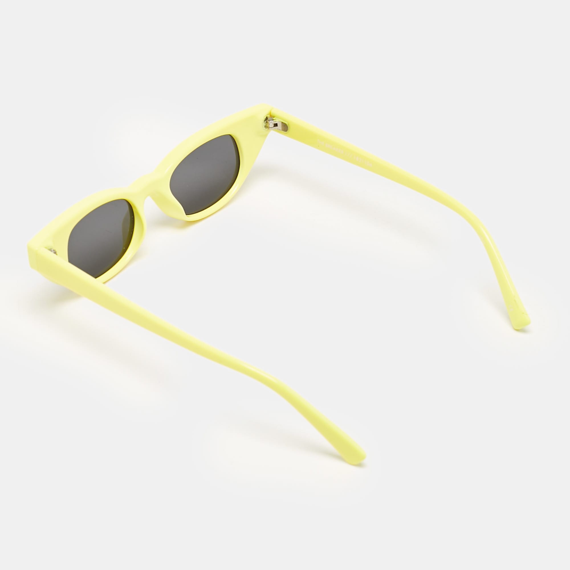 le specs Adam Selman x Le Specs Yellow/black The Breaker Oval Sunglasses