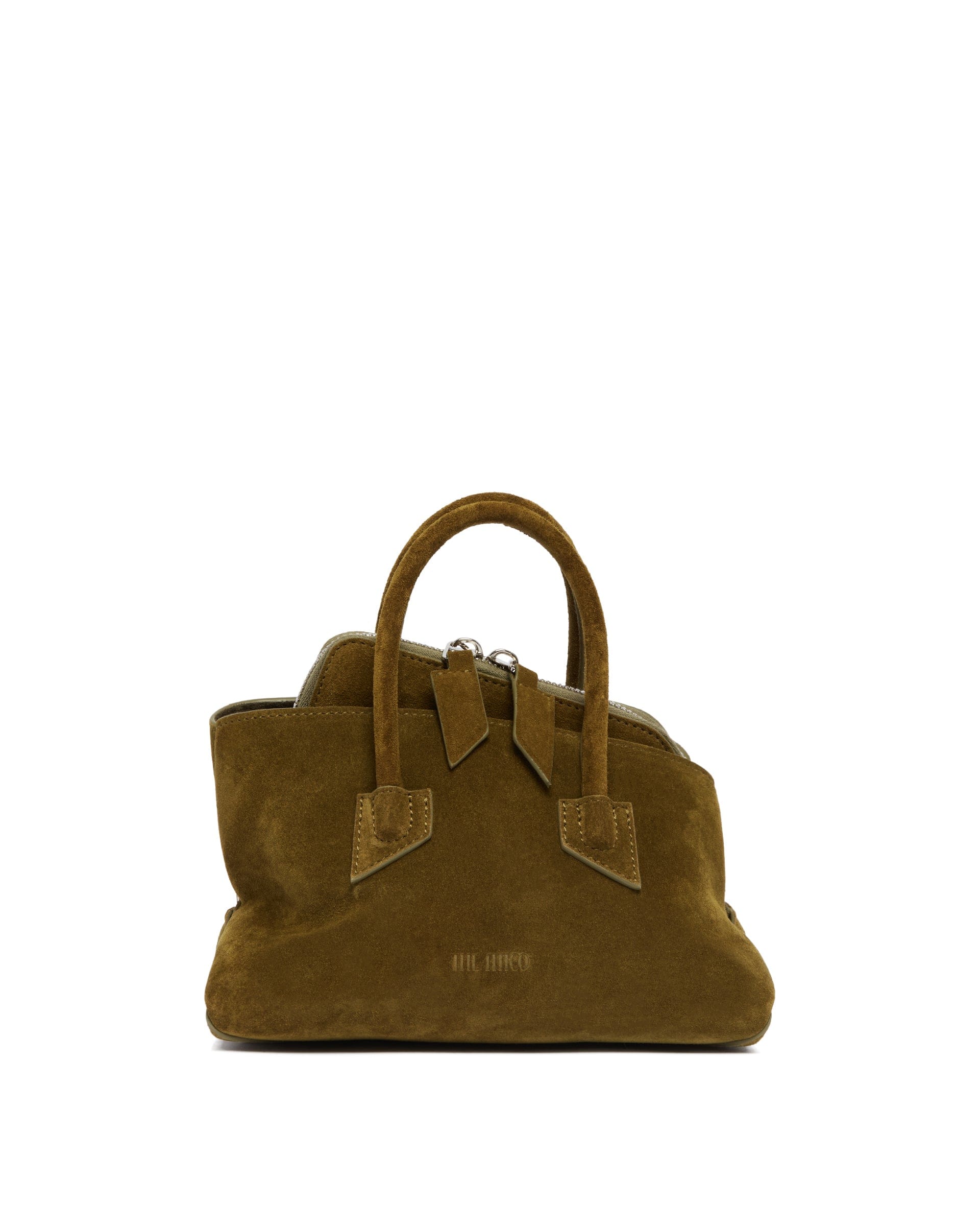 THE Attico Borsa La Passeggiata Mini In Suede Verde
