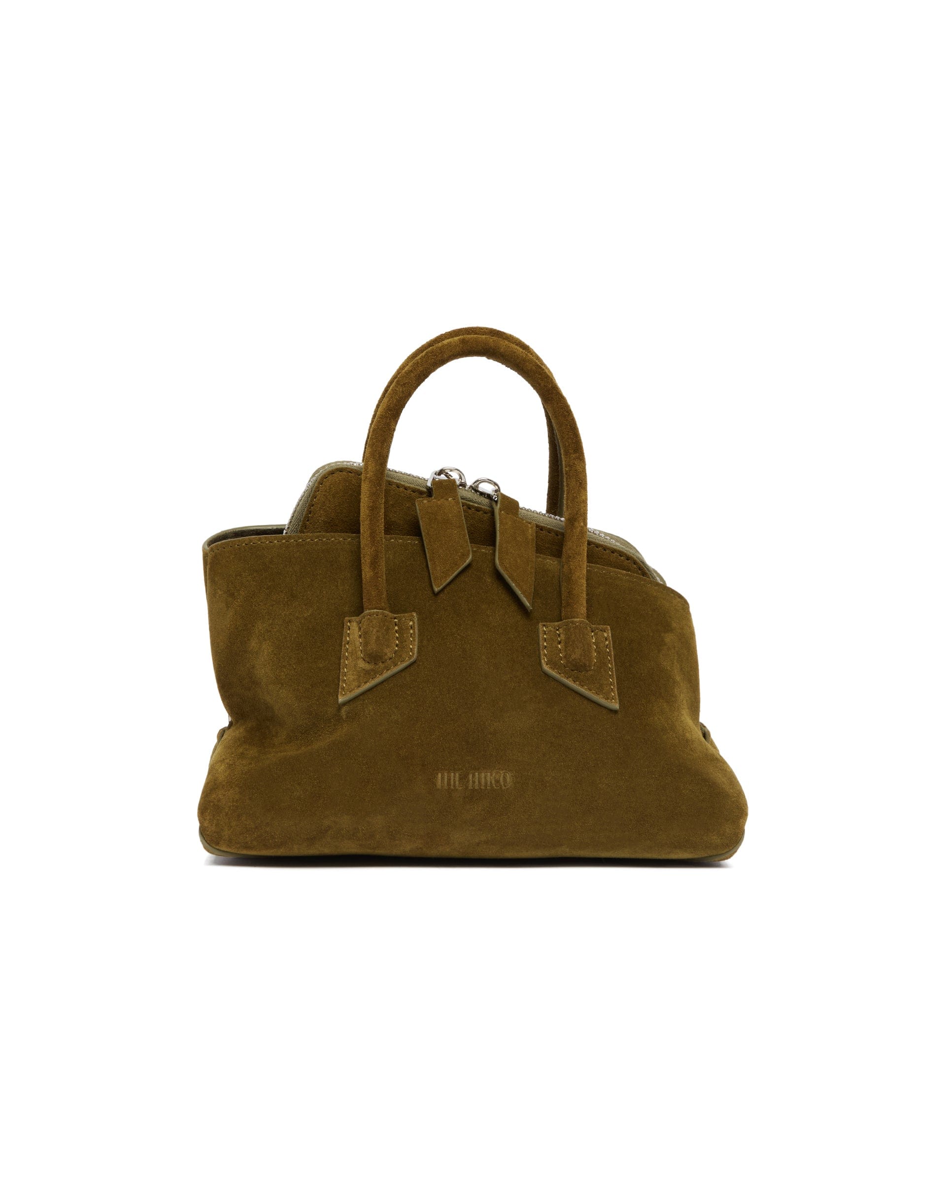 THE Attico Borsa La Passeggiata Mini In Suede Verde