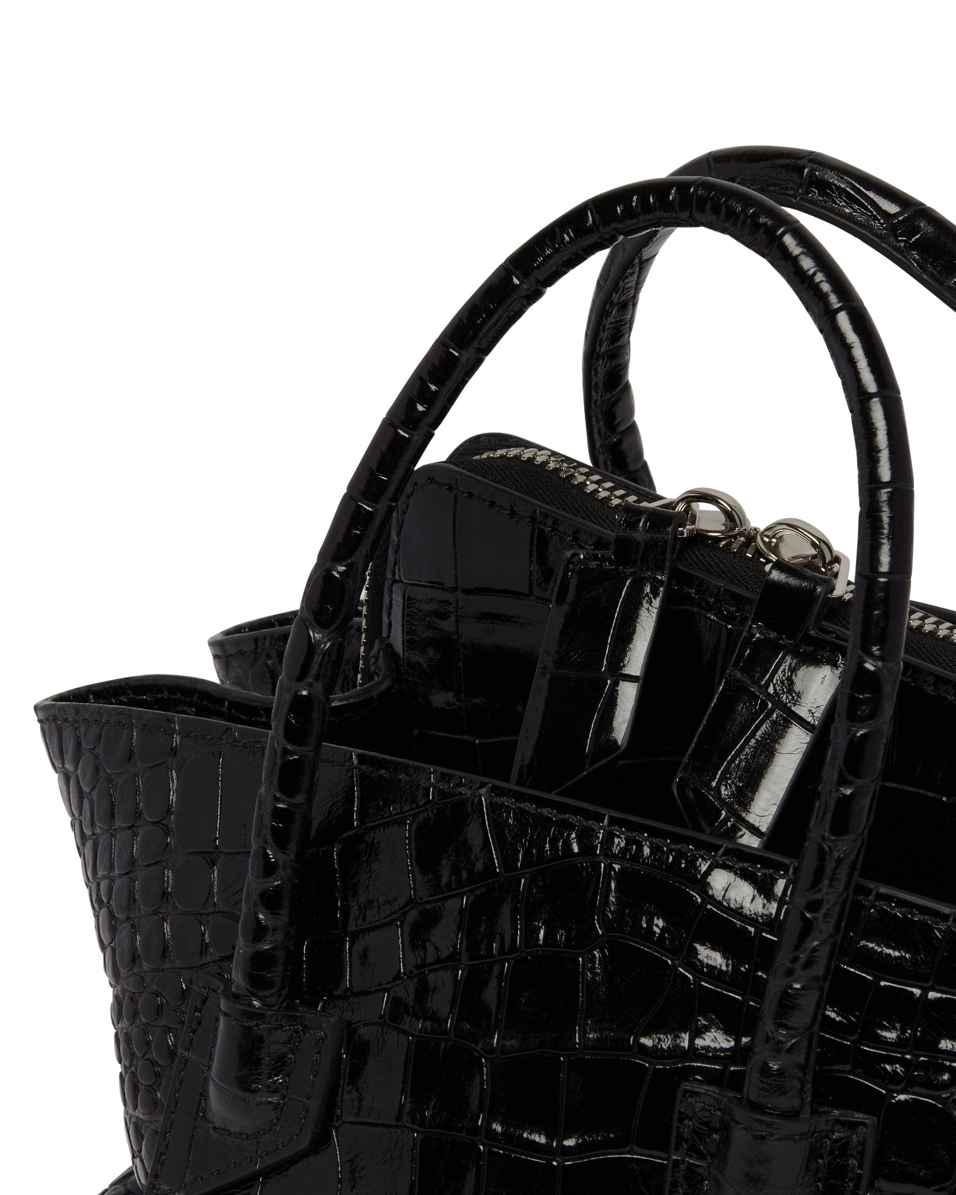 THE Attico Borsa La Passeggiata Mini In Pelle Nera
