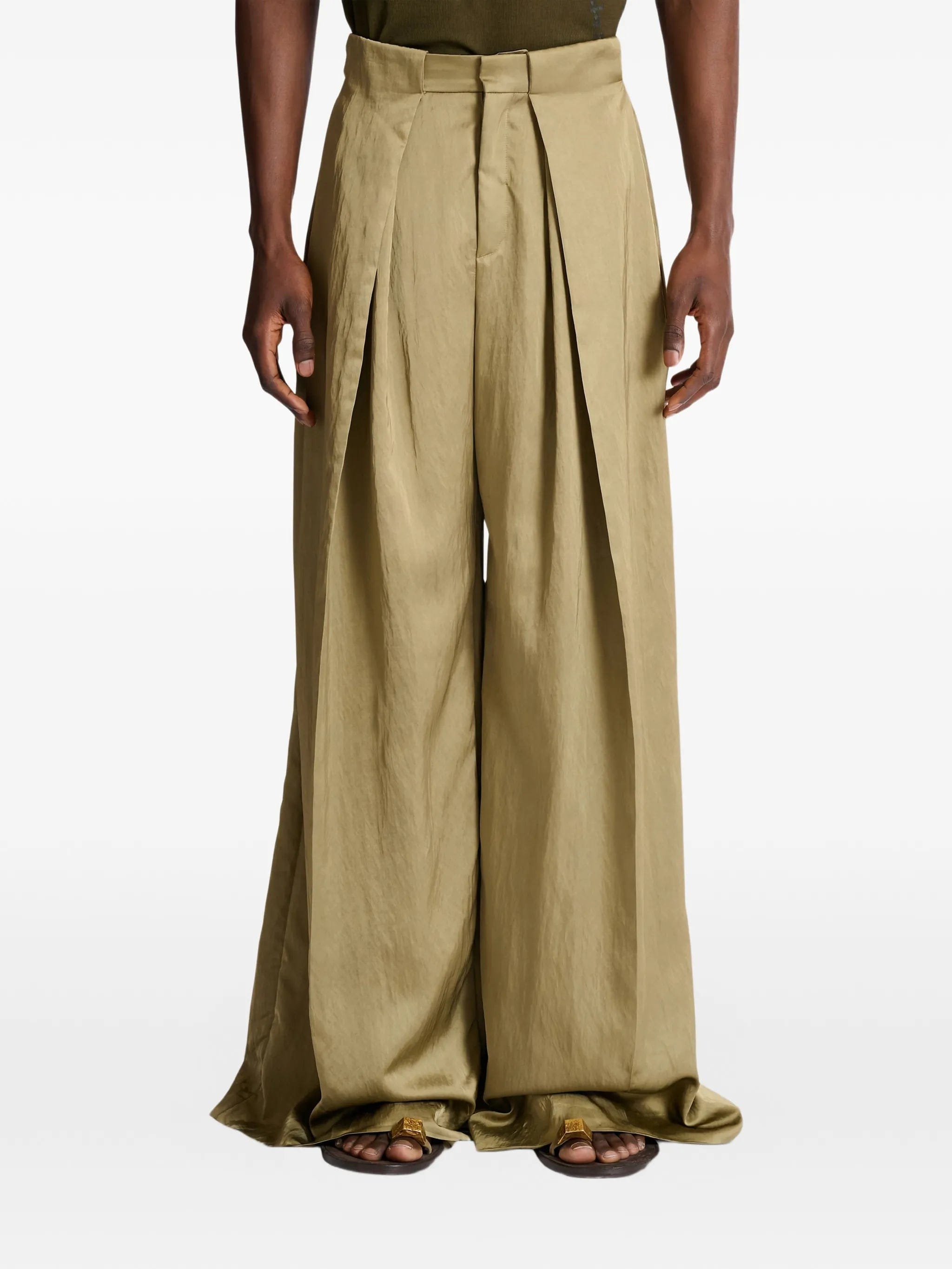 Balmain knife - pleats tailored trousers