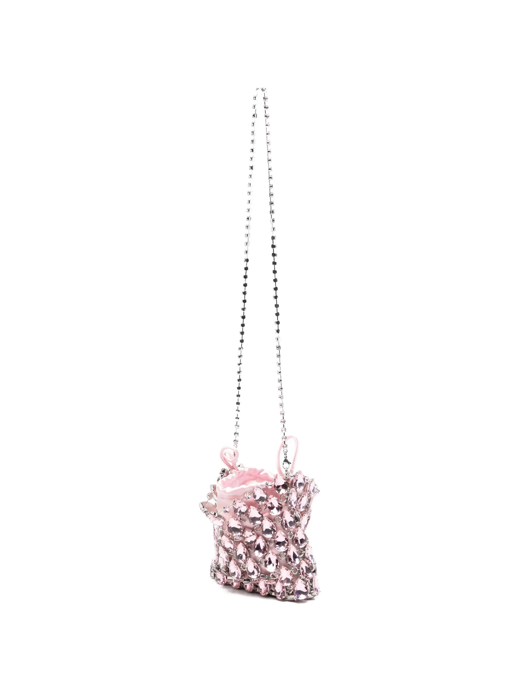 Self-Portrait mini crystal - embellished shoulder bag