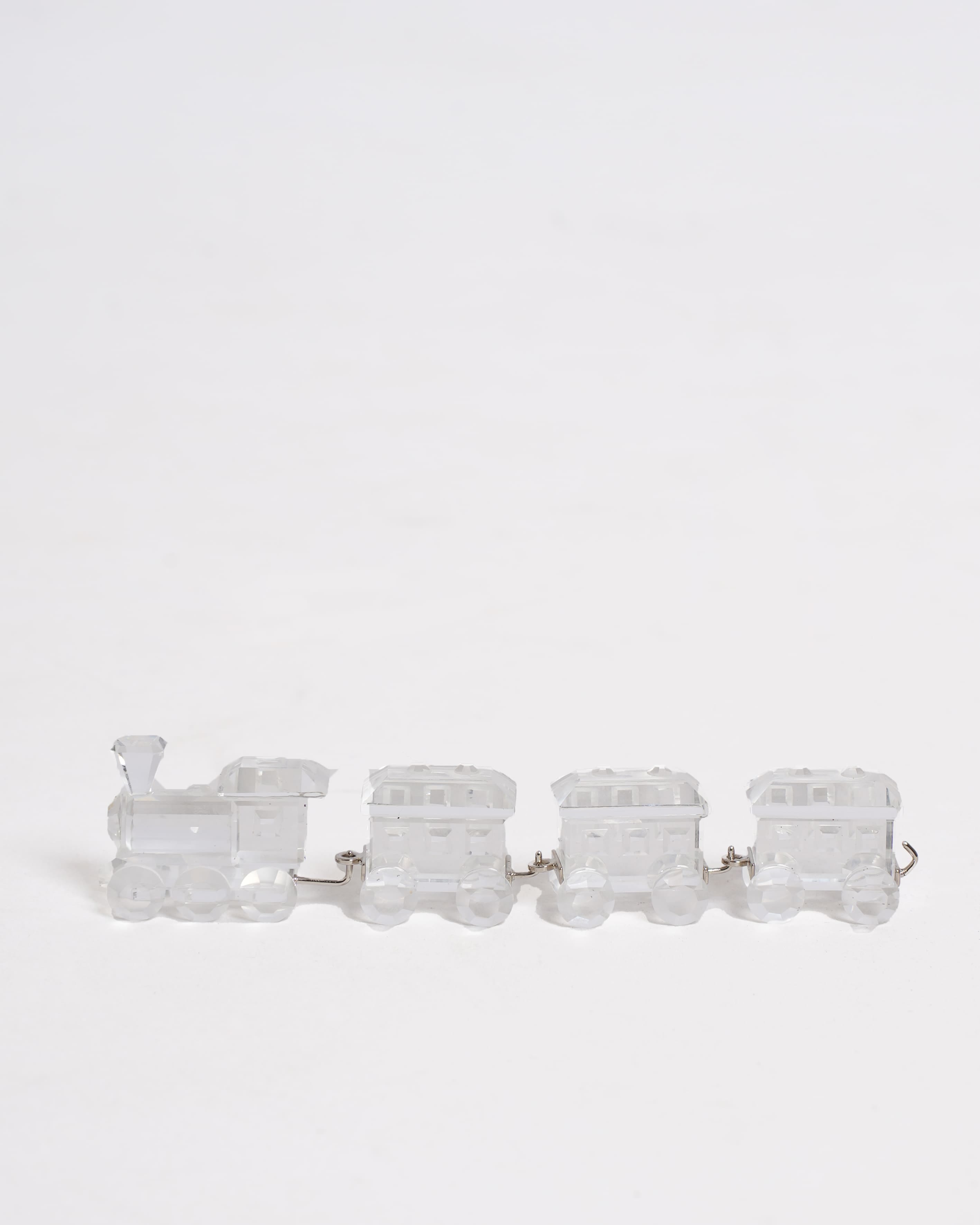 Swarovski New Swarovski Train Set Of Four In Crystals