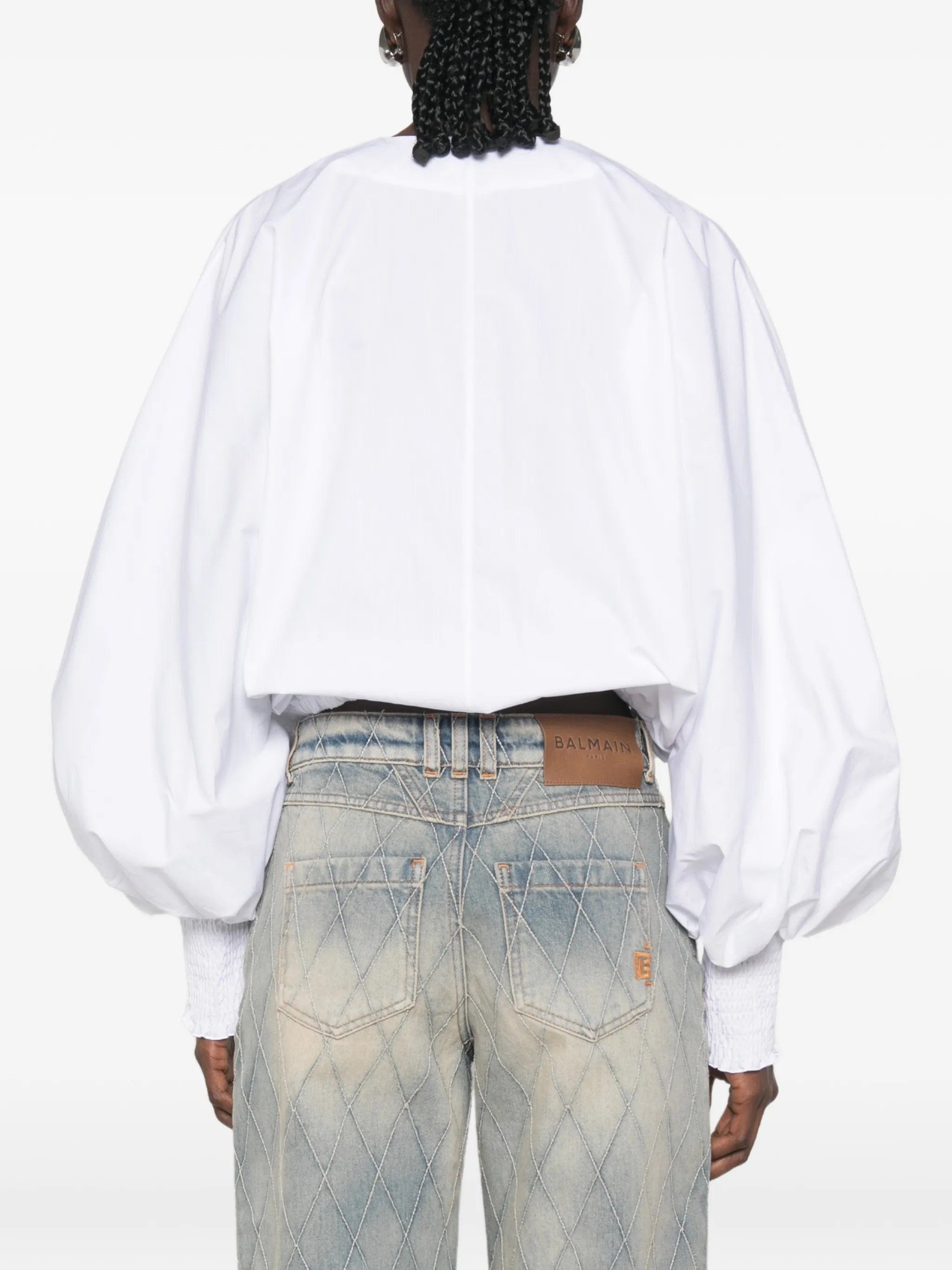 Balmain balloon - sleeve blouse