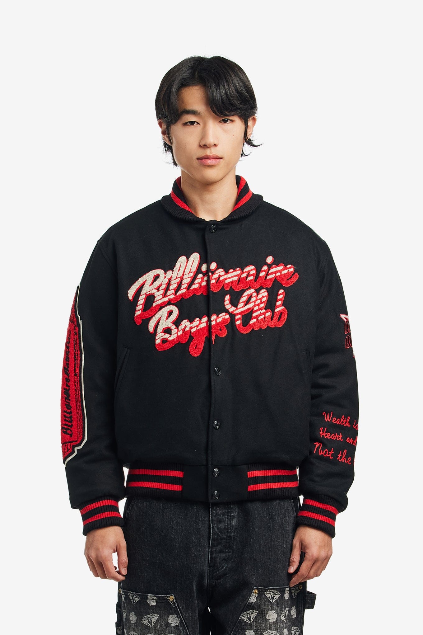 Billionaire BOYS CLUB SCRIPT OG VARSITY JACKET