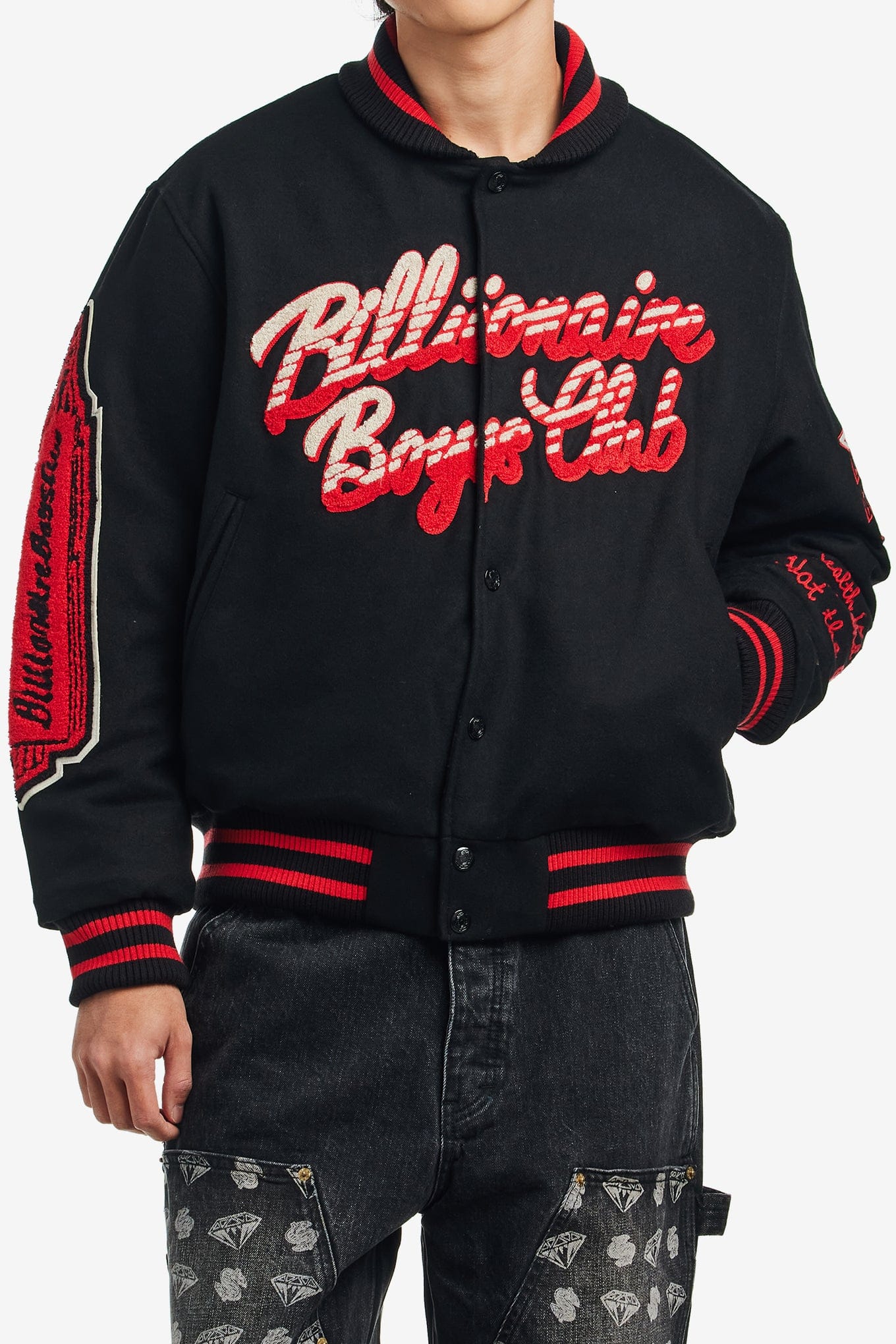 Billionaire BOYS CLUB SCRIPT OG VARSITY JACKET