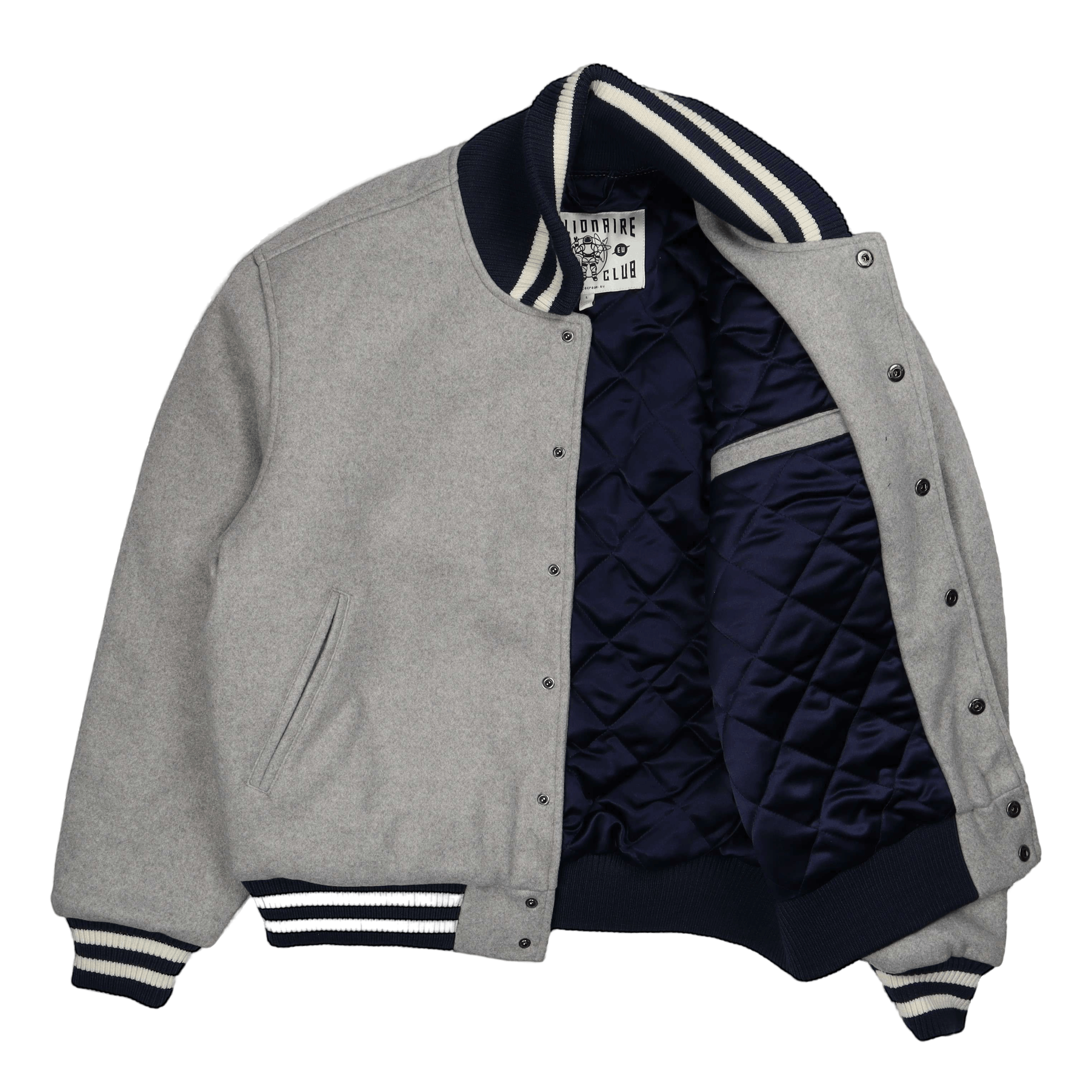 Billionaire Boys Club Astro Varsity Jacket Grey