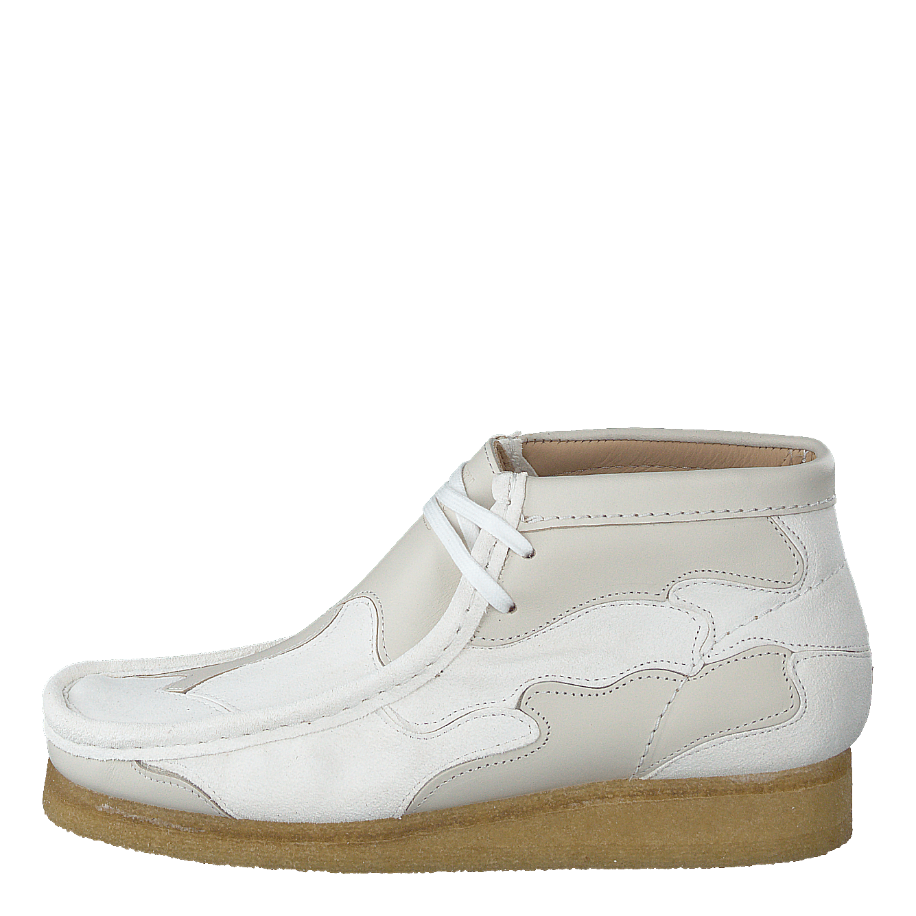 Clarks Originals Wallabee Patch White Combi