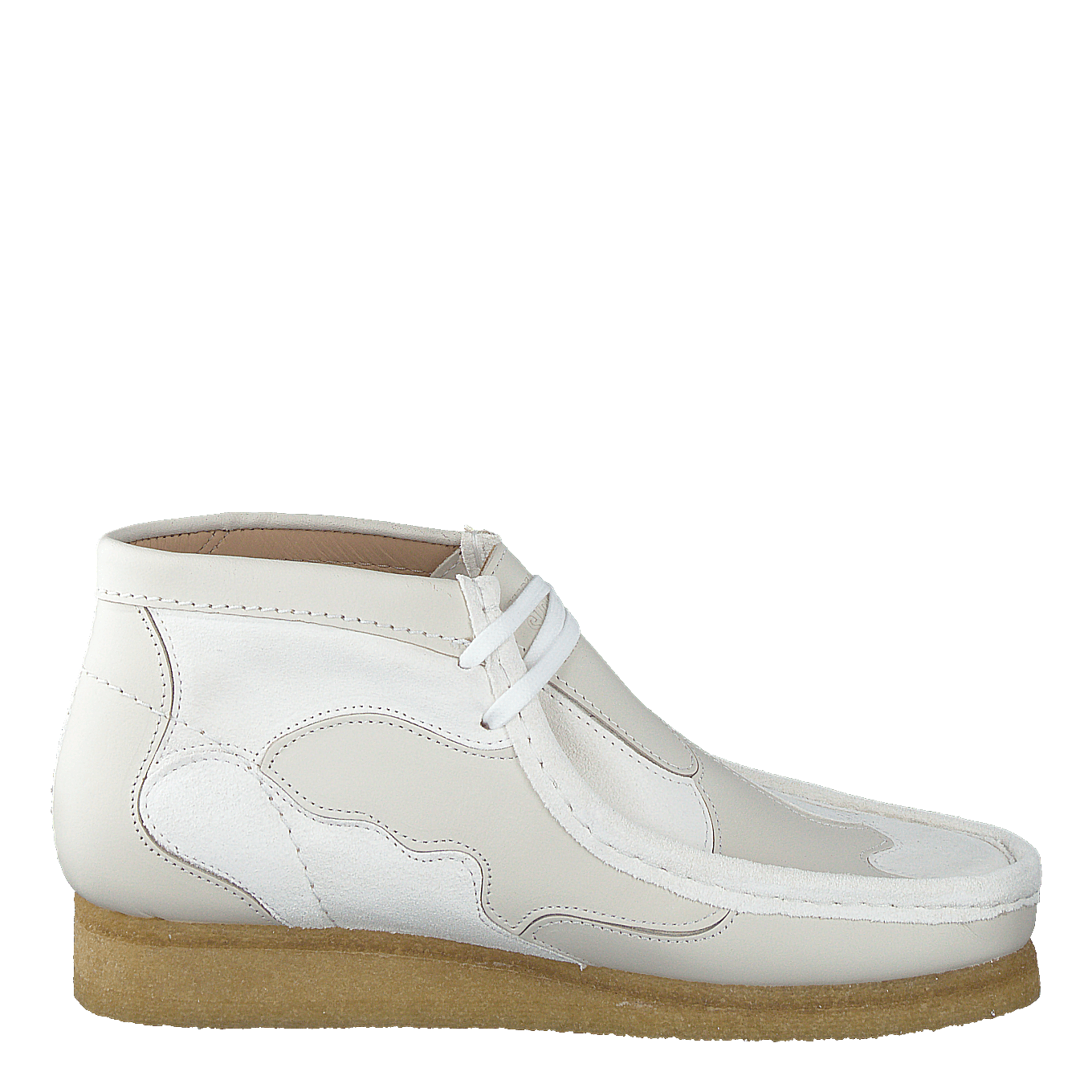 Clarks Originals Wallabee Patch White Combi