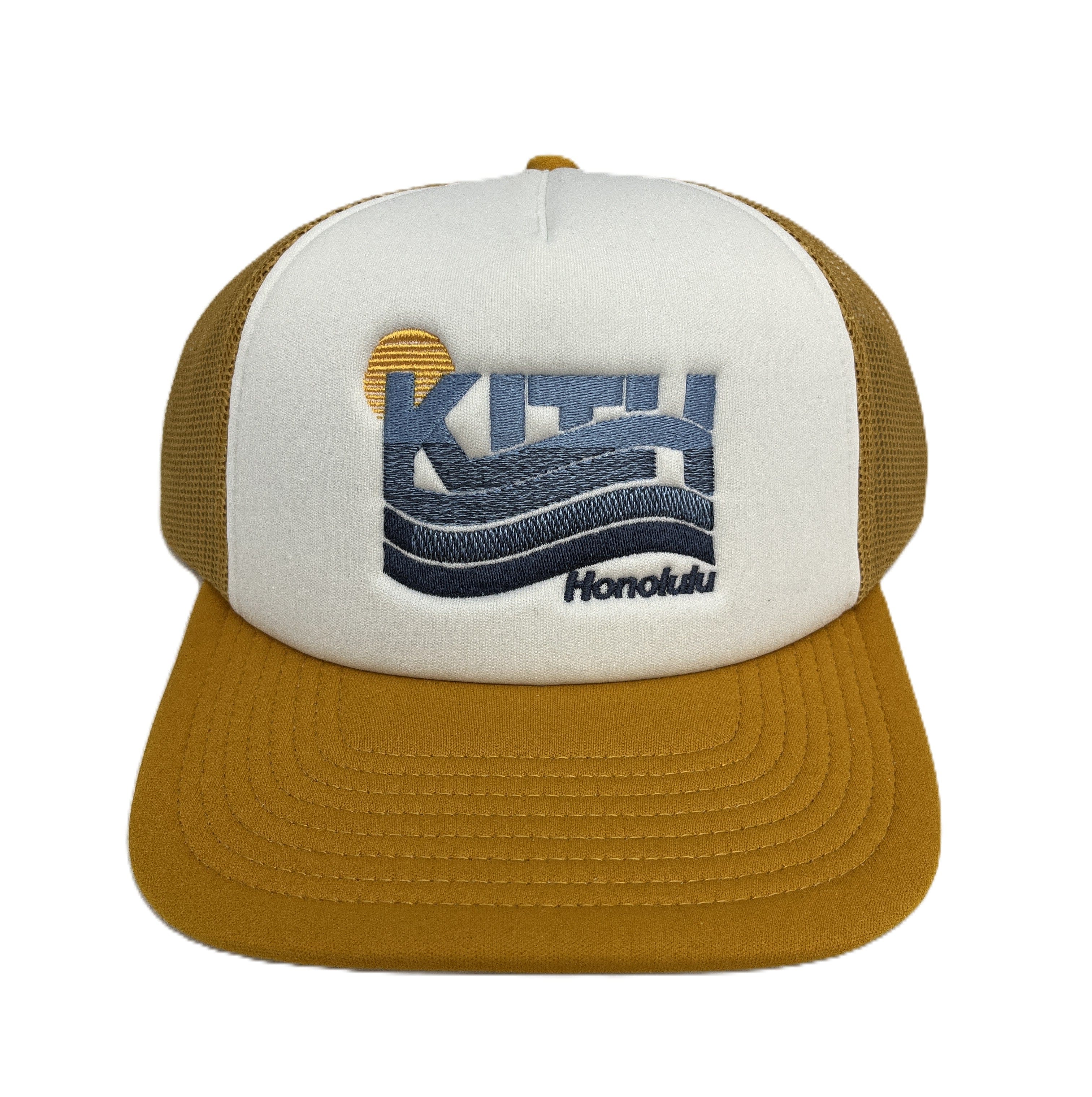 Kith Honolulu Waves Trucker Hat Yellow