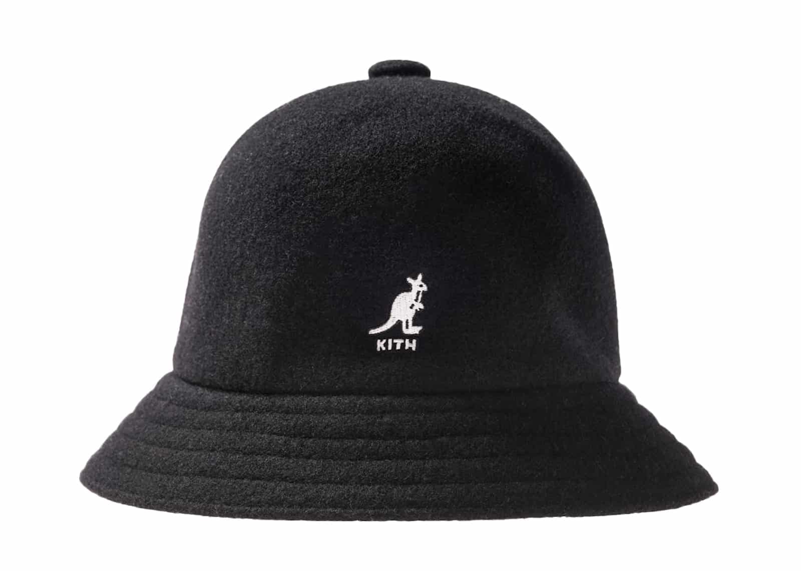 Kith x Kangol Wool Casual Bucket Hat Black