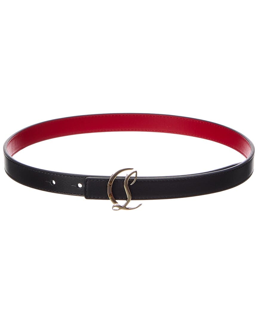Christian Louboutin Logo Leather Belt