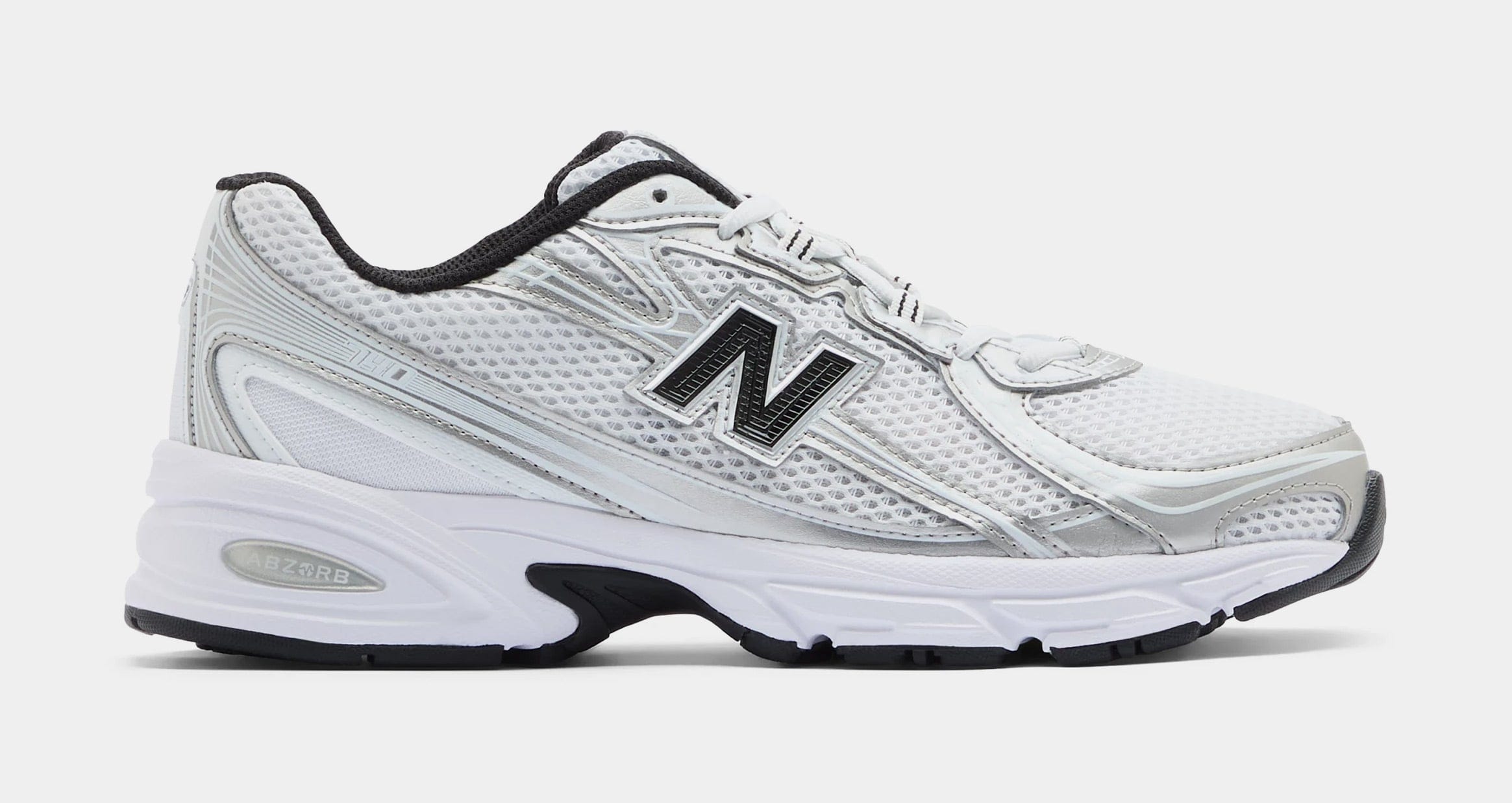 Newbalance 740 Mens Running Shoes (White/Silver Metallic/Black)