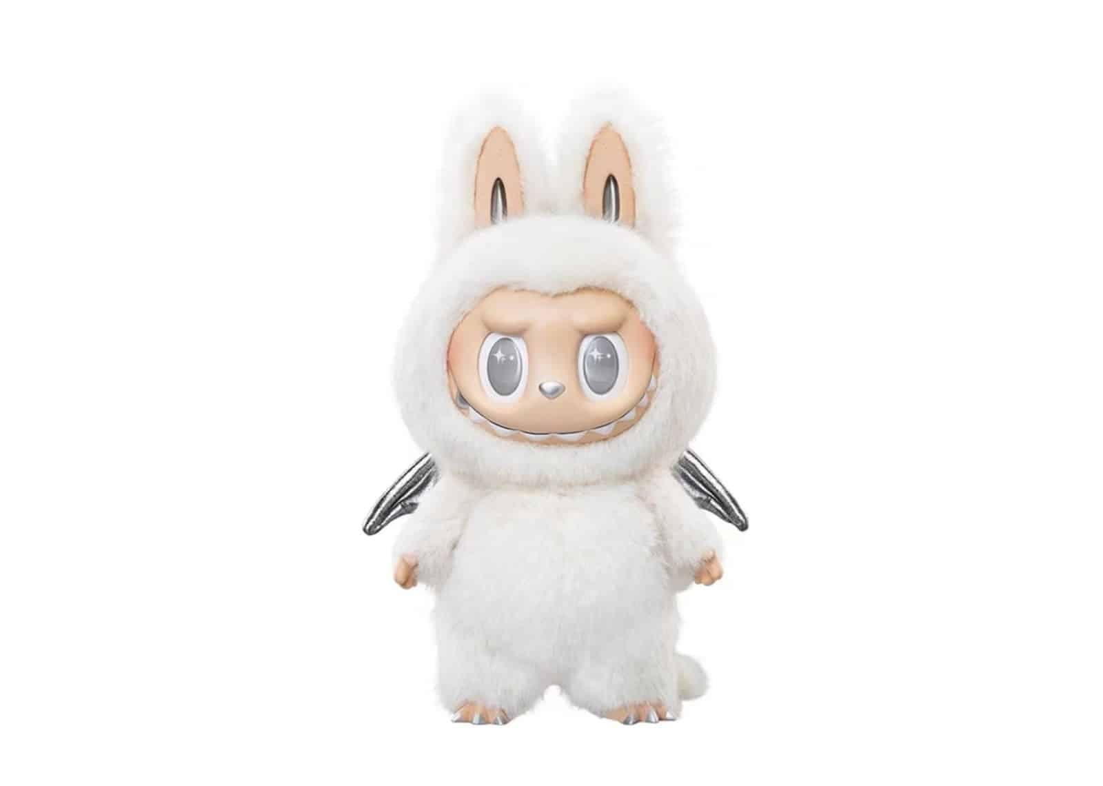 Pop Mart (labubu) Pop Mart The Monsters Labubu Zimomo Angel in Clouds Figure + Tote Bag