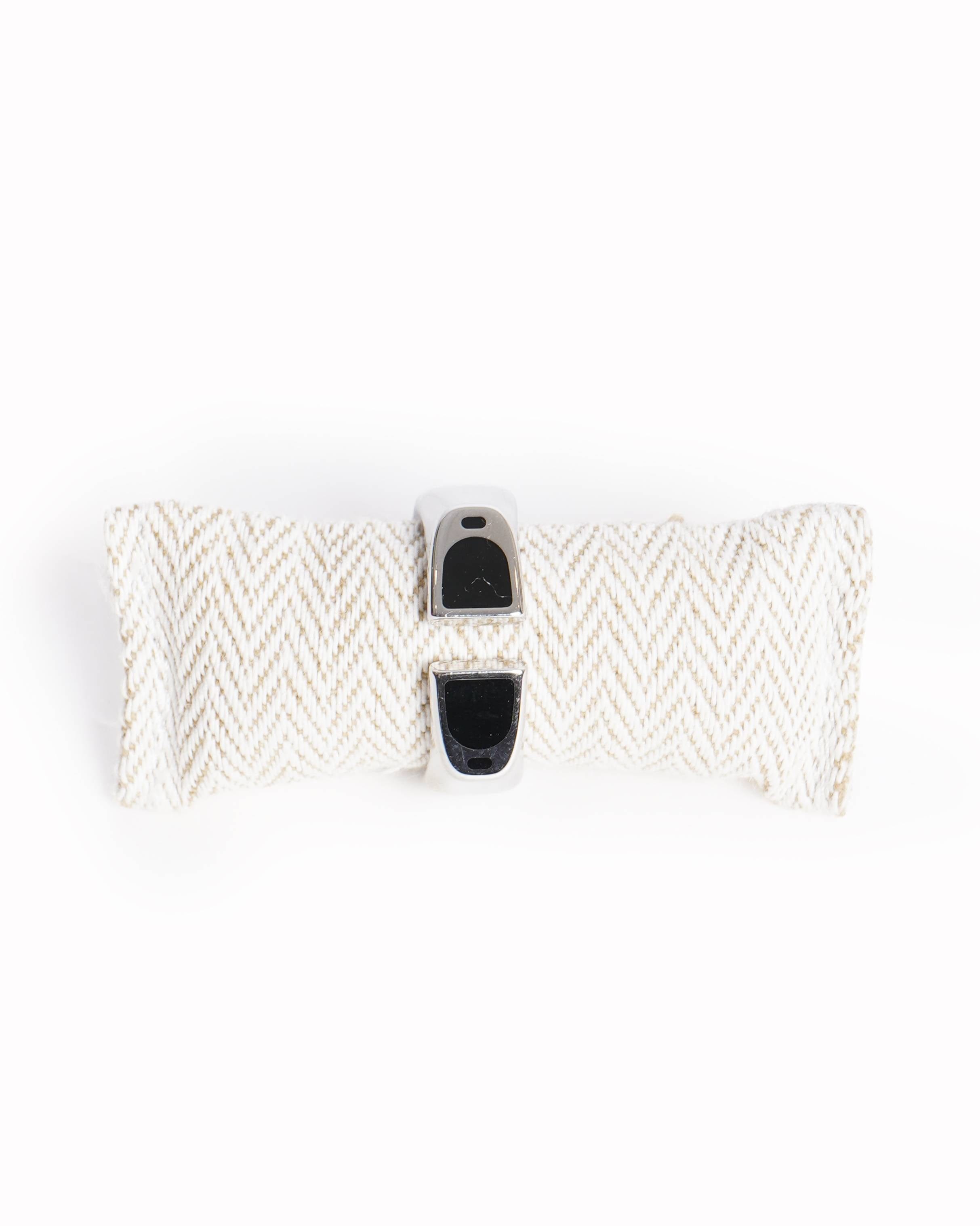 Hermès Men's Etrier Ring In Noir