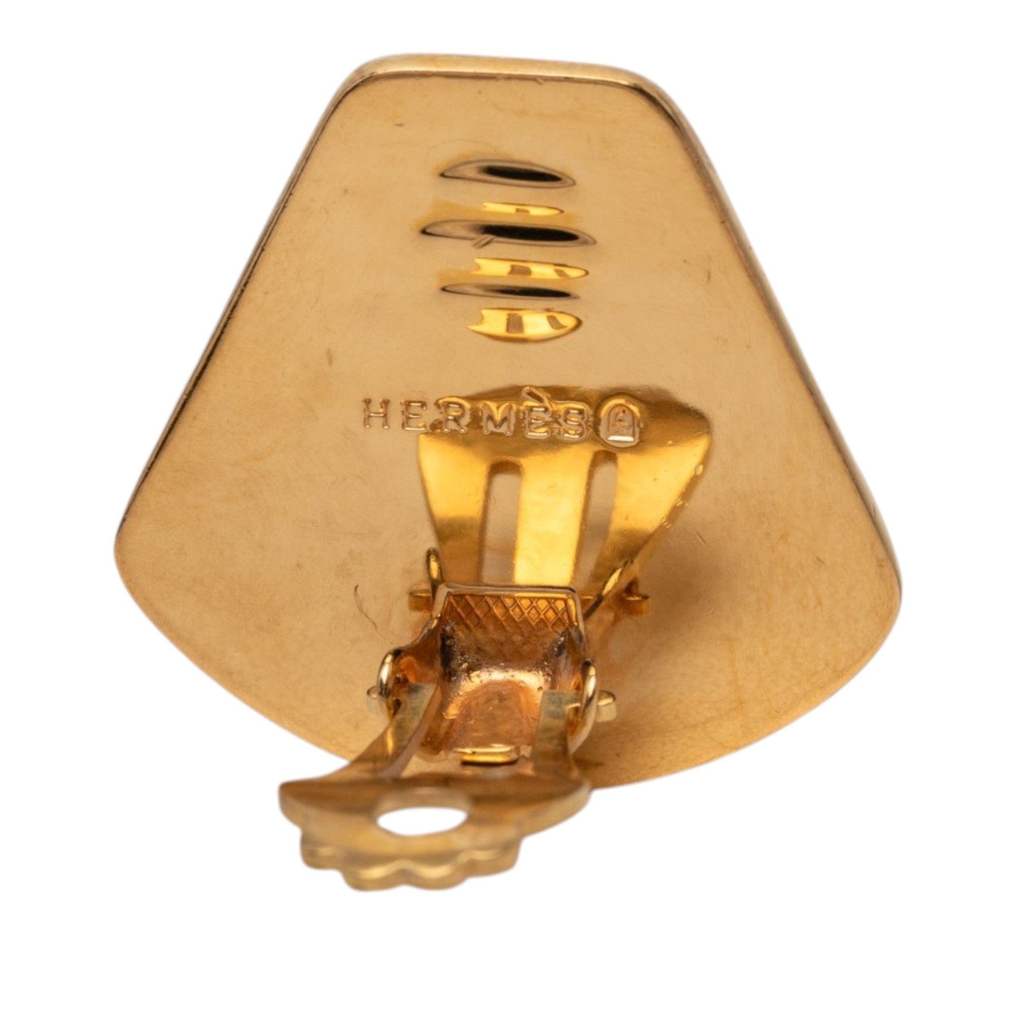 Hermès Enamel Jockey Cloisonne Clip On Earrings
