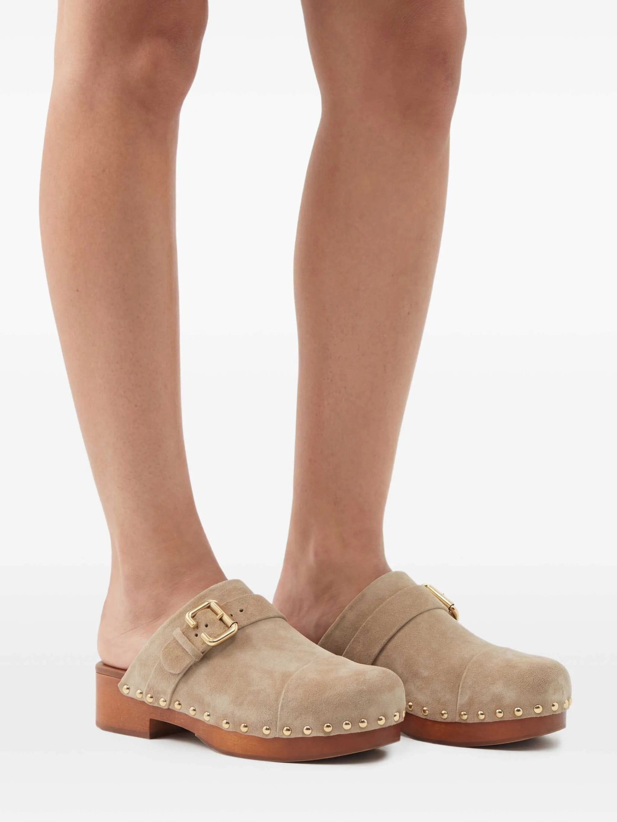 Chloé Jeannette studded - embellished mules
