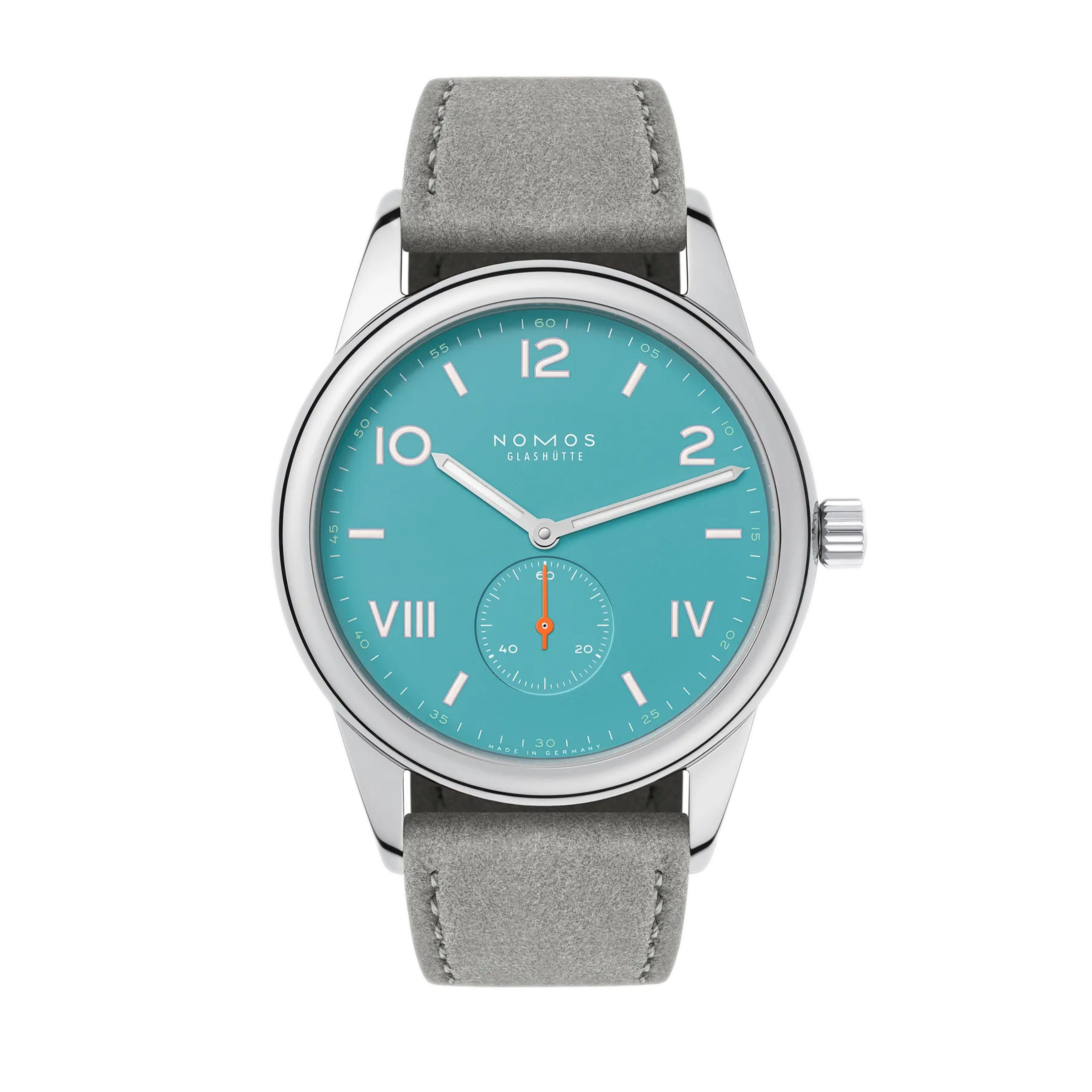 Nomos Glashutte Club Campus 38 Endless Blue Watch, 38 mm Blue Dial, 724.GB