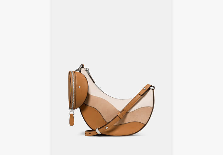 Duo Wavy Suede Crossbody Bag