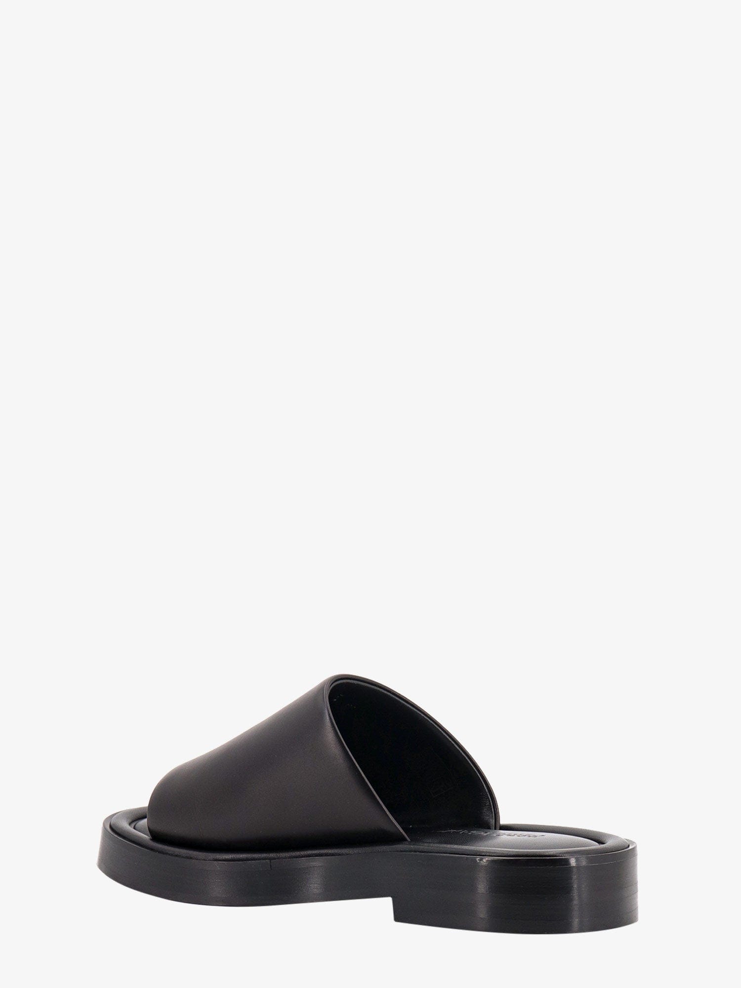 Ferragamo Leather sandals with embossed logo on the side