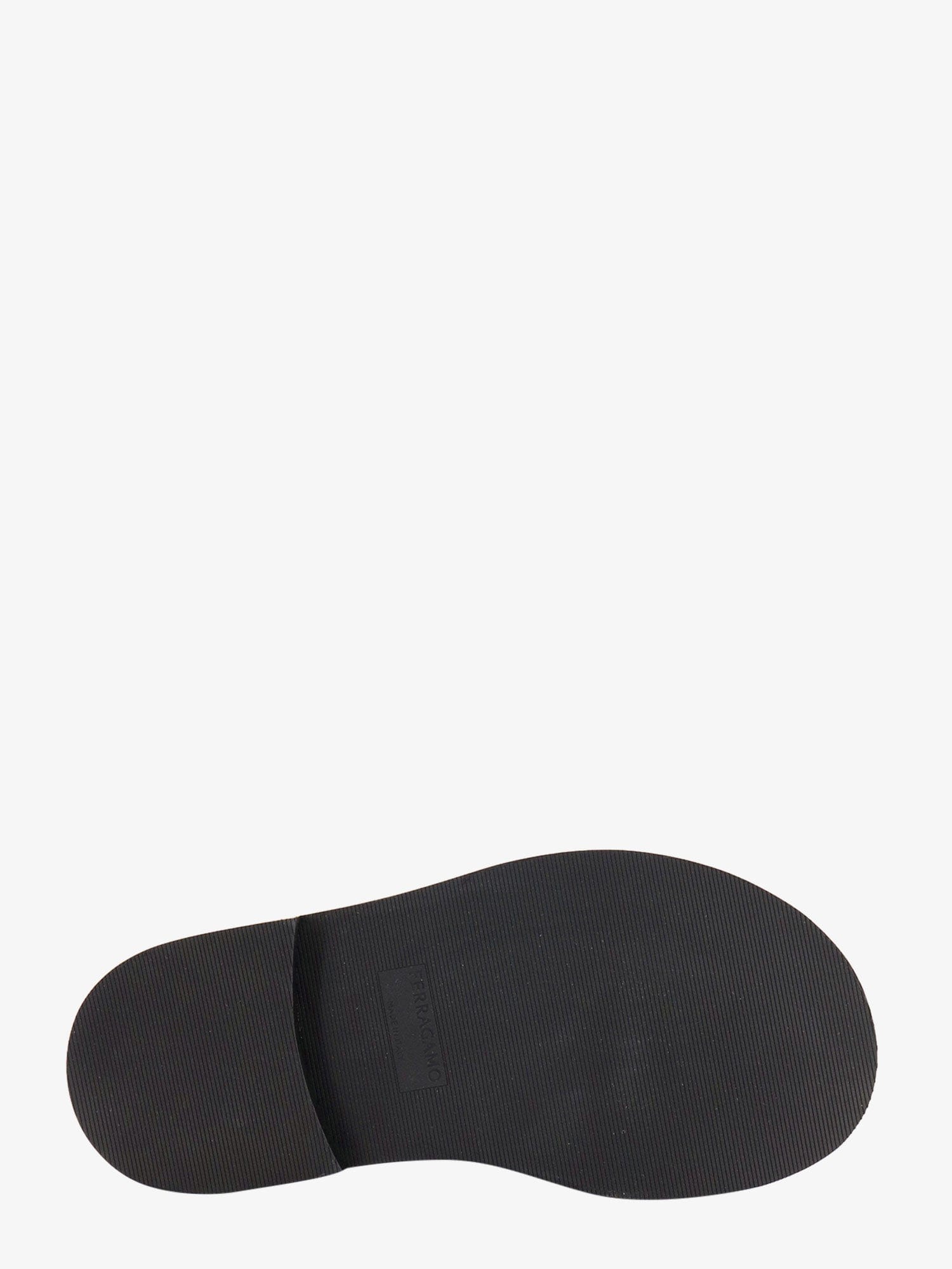 Ferragamo Leather sandals with embossed logo on the side