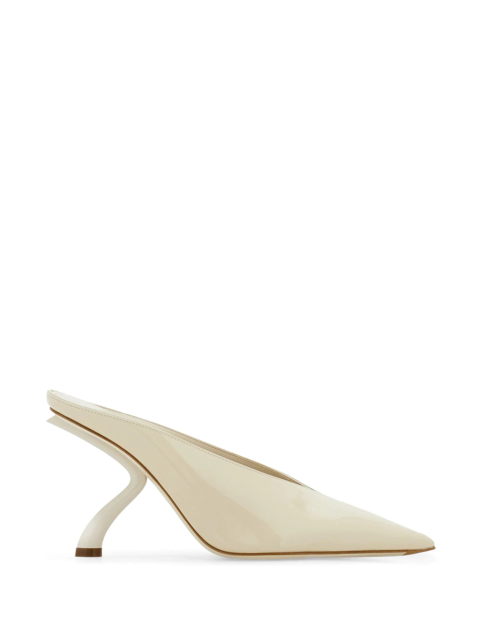 Ferragamo S - shaped heeled mules