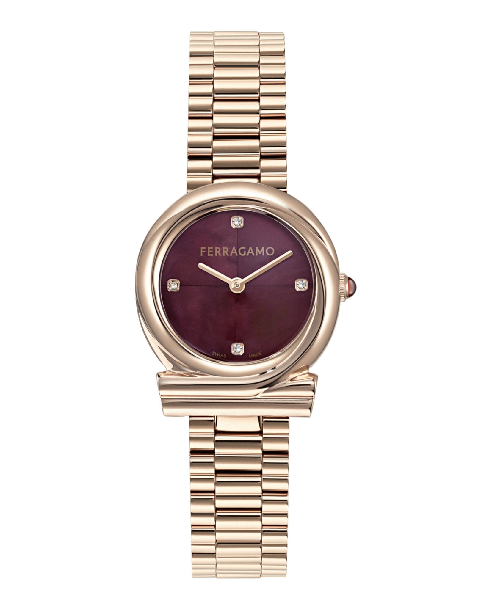 Ferragamo Womens Rosegold 28 mm Bracelet Fashion Watch