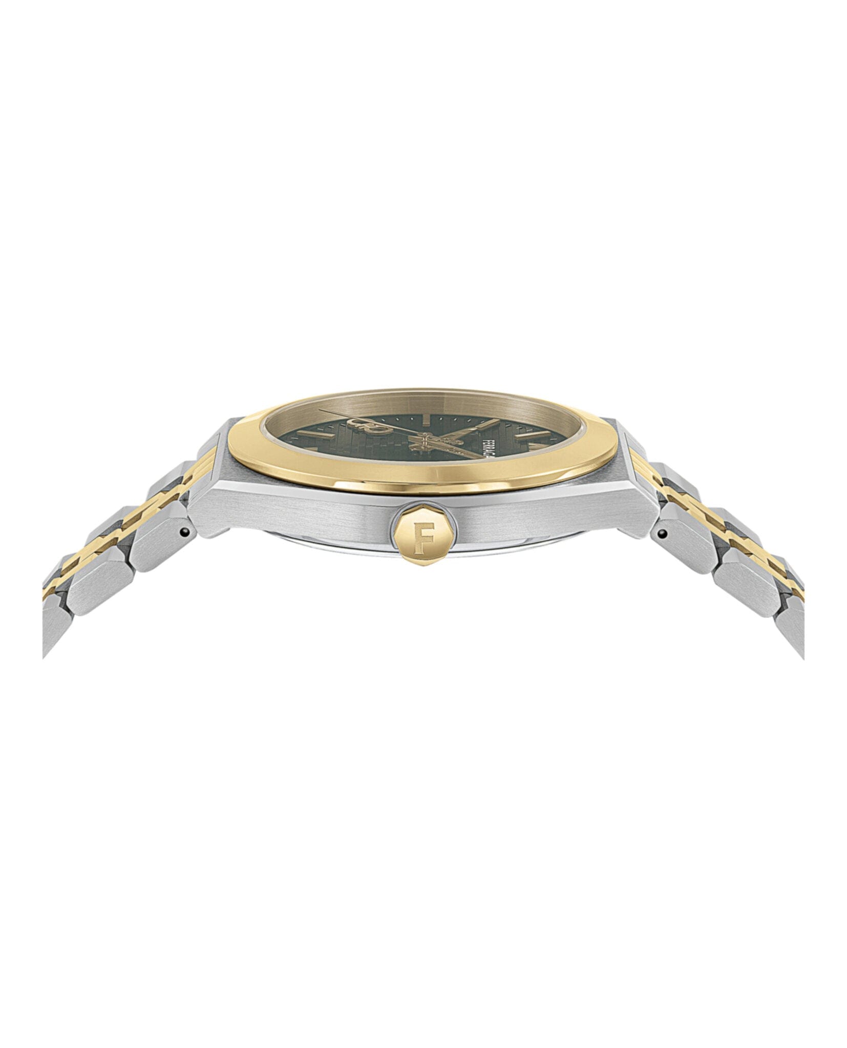Ferragamo Womens Two Tone 28 mm Bracelet Fashion Watch