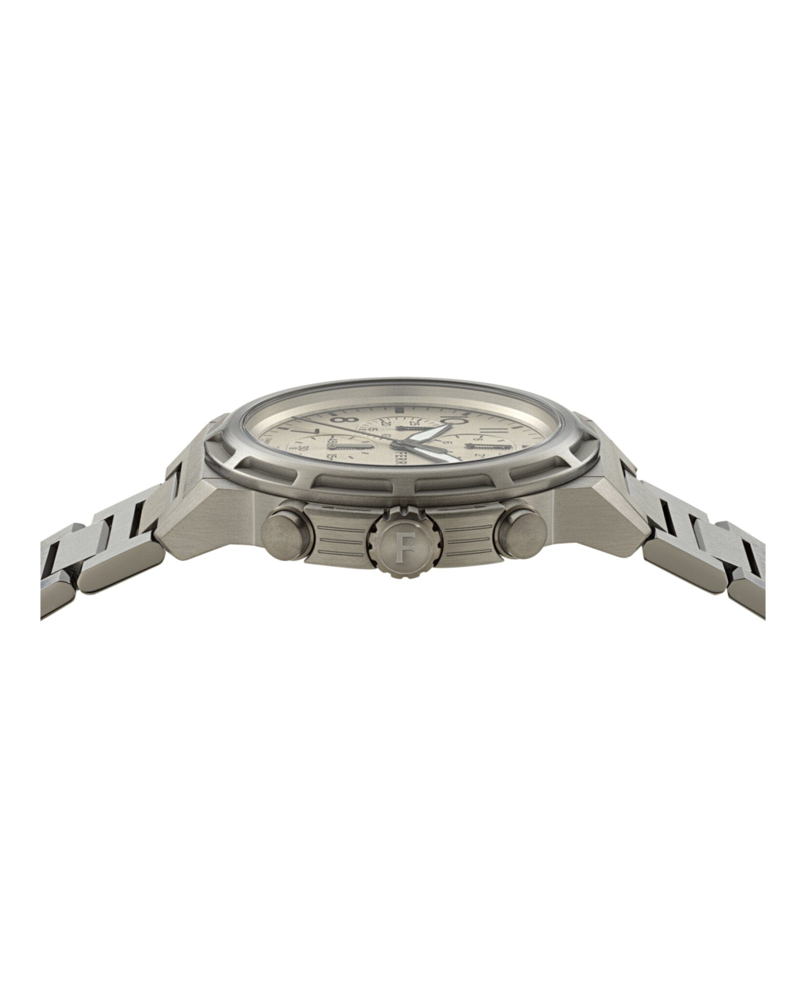 Ferragamo Mens Gun 44 mm Bracelet Fashion Watch