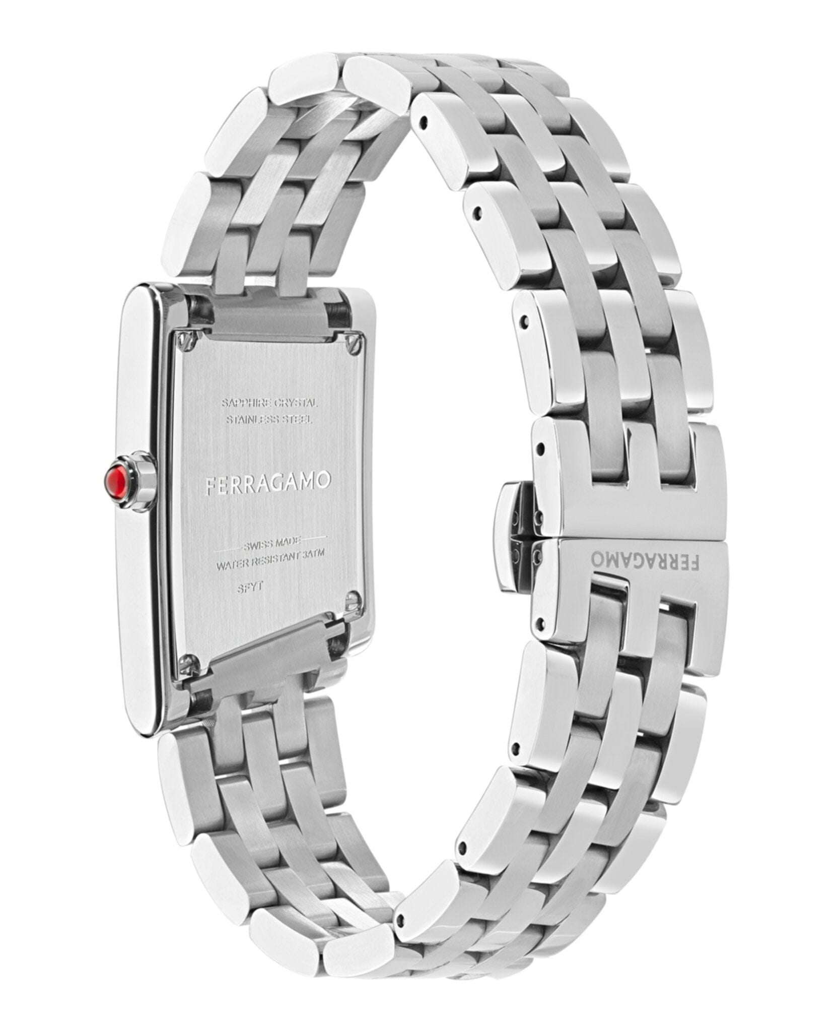 Ferragamo Womens Stainless Steel 22 mm Bracelet Fashion Watch