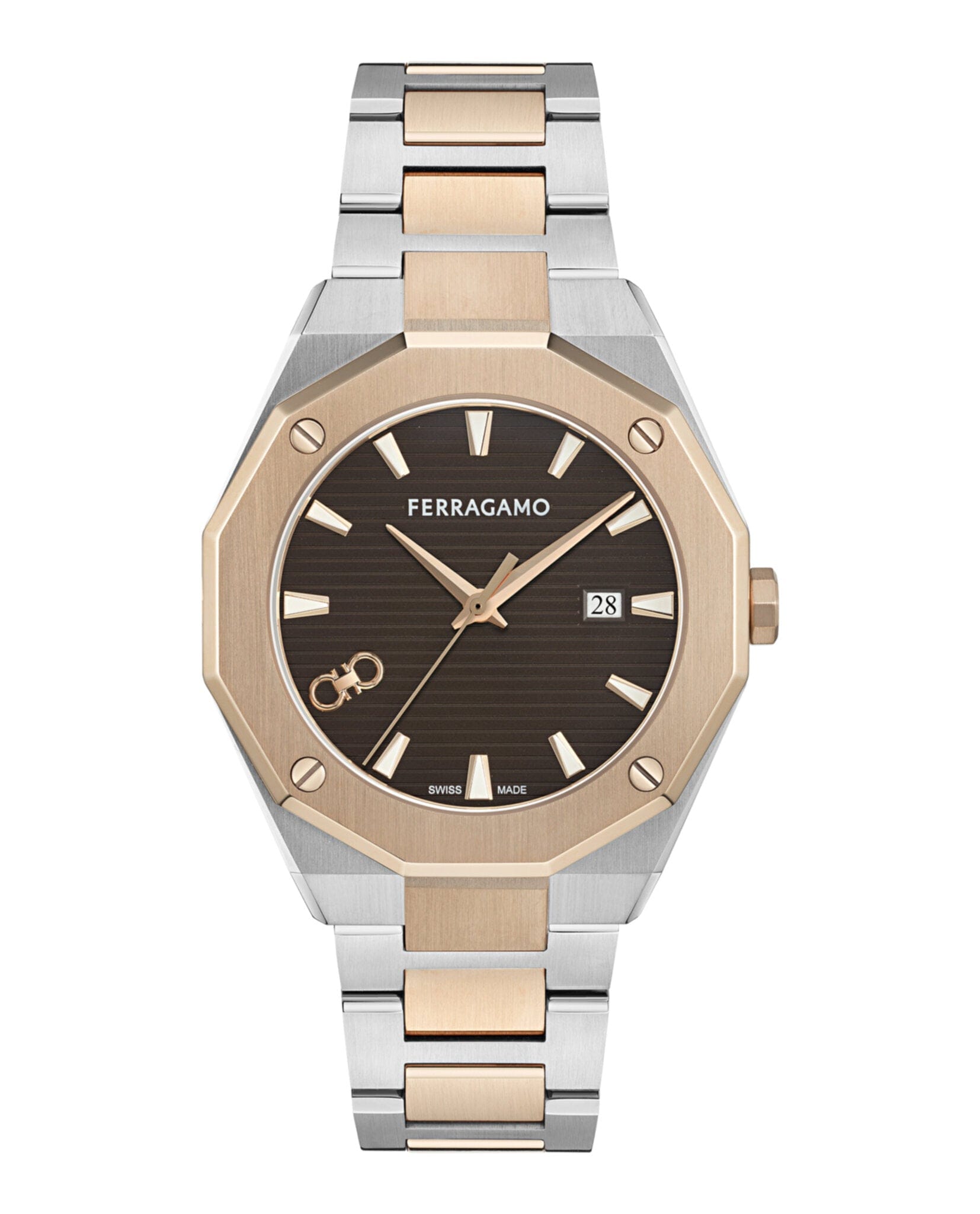 Ferragamo Mens 42 mm Bracelet Fashion Watch