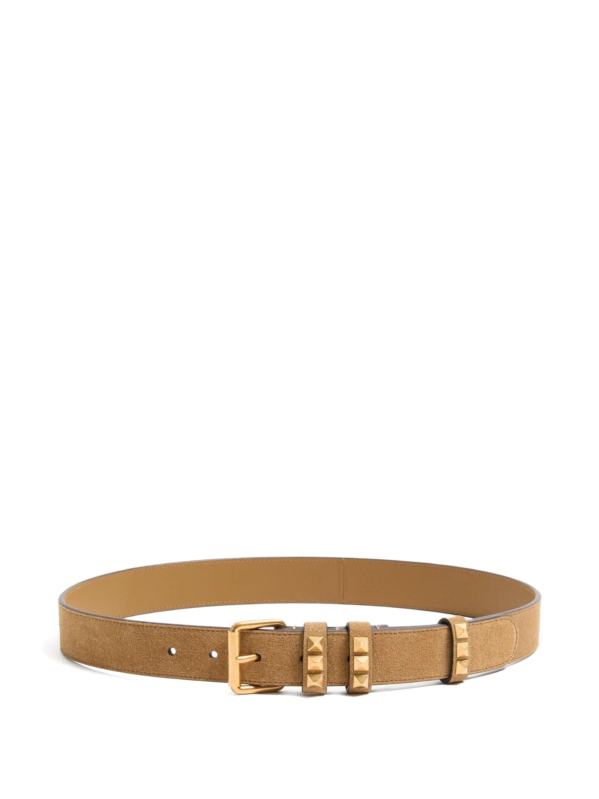 Valentino Garavani Rockstud belt in suede 30 mm