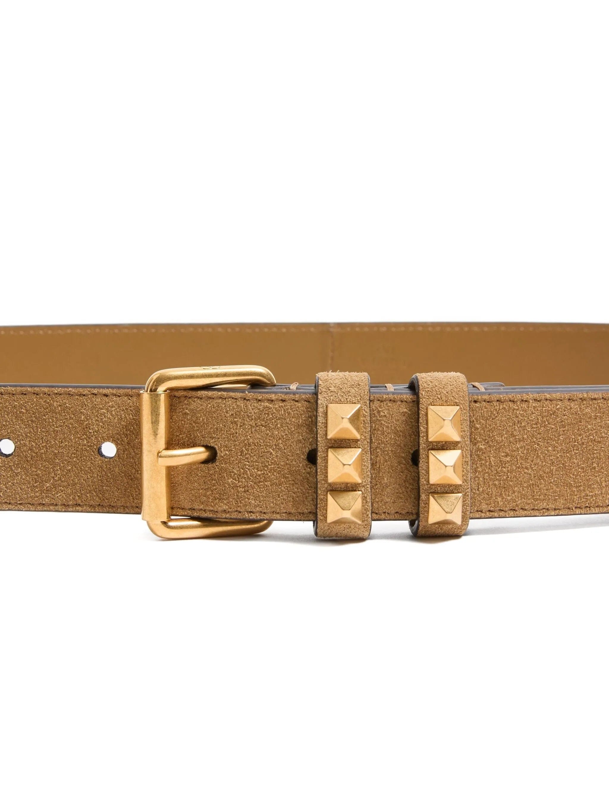 Valentino Garavani Rockstud belt in suede 30 mm