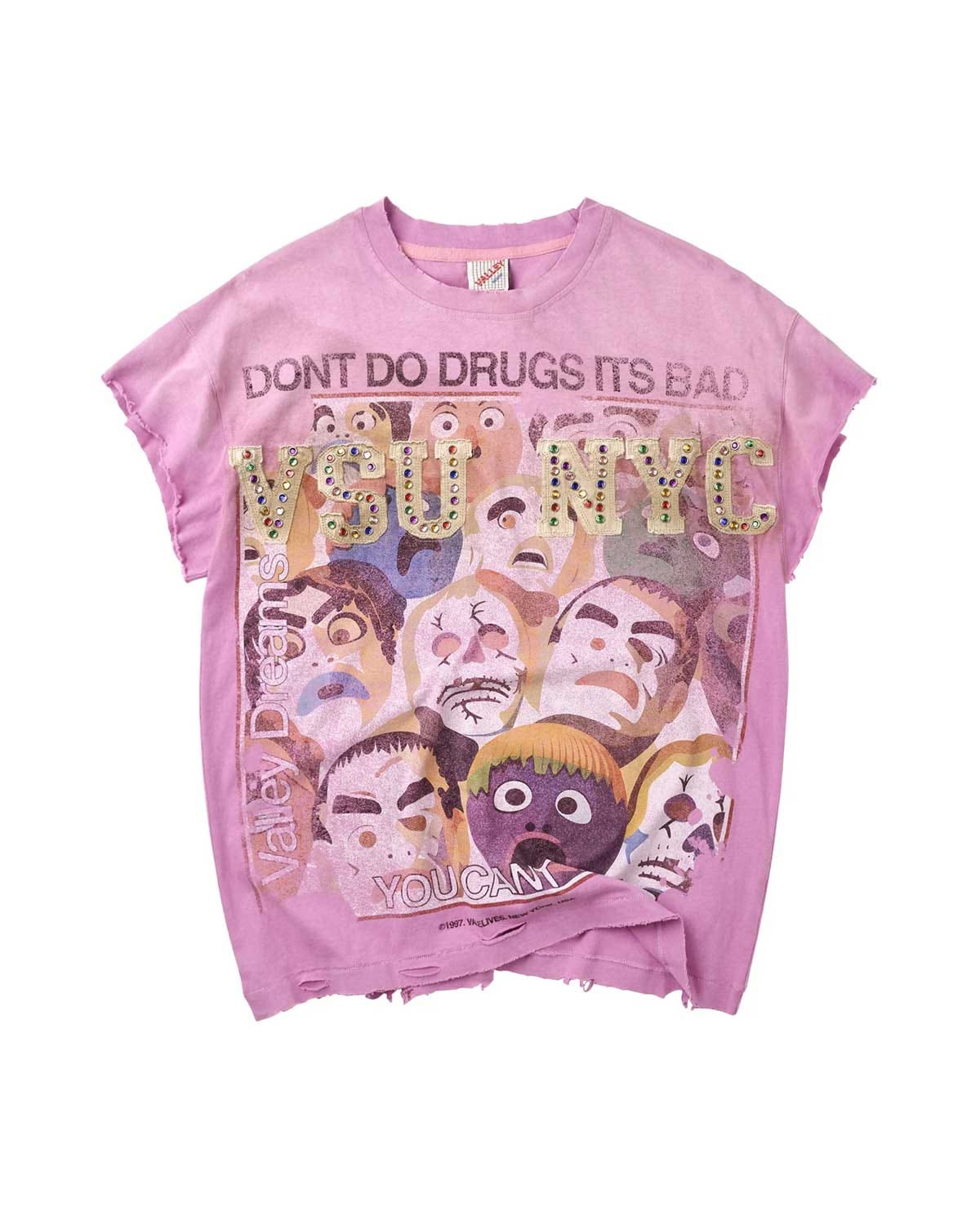 Vale Forever No Drugs Tank Pink